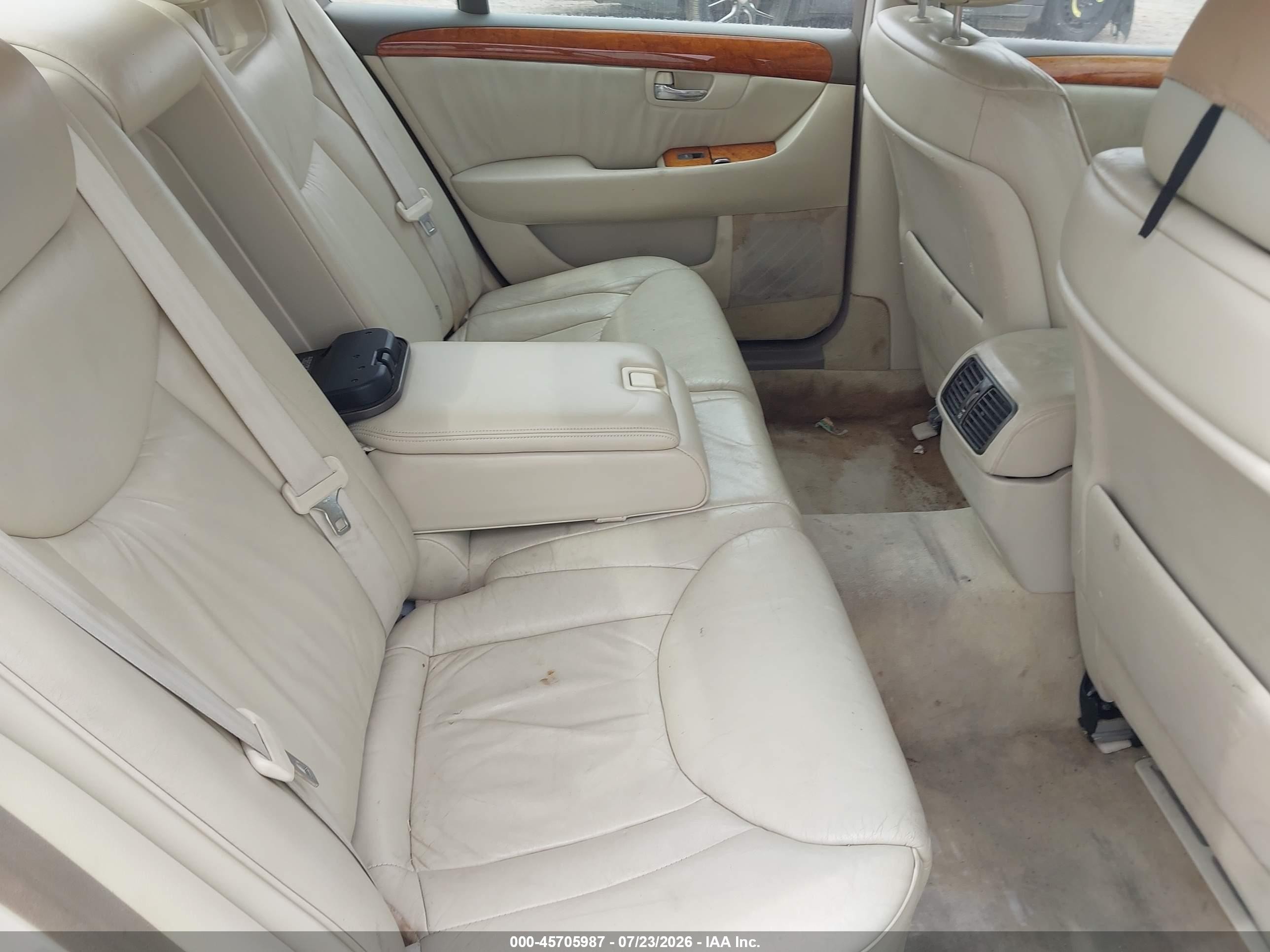2002 Lexus Ls 430   White vin: JTHBN30F220061917