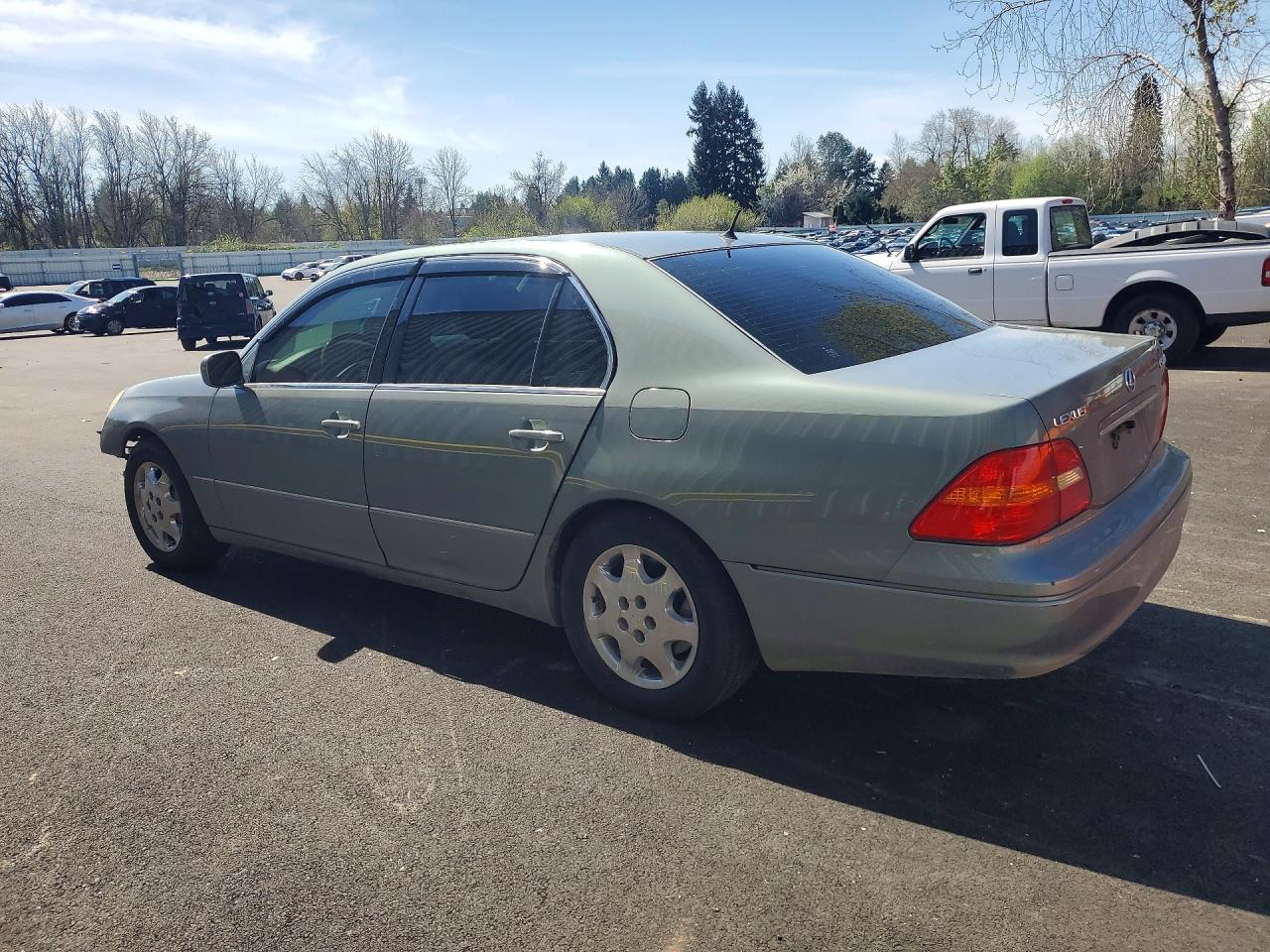 2002 Lexus Ls 430 Base Green vin: JTHBN30F220067474