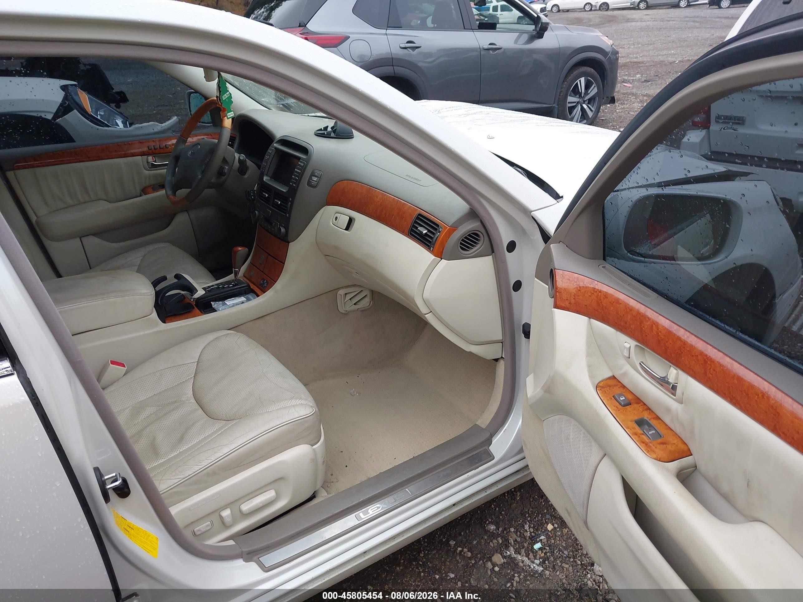 2003 Lexus Ls 430   White vin: JTHBN30F230107120