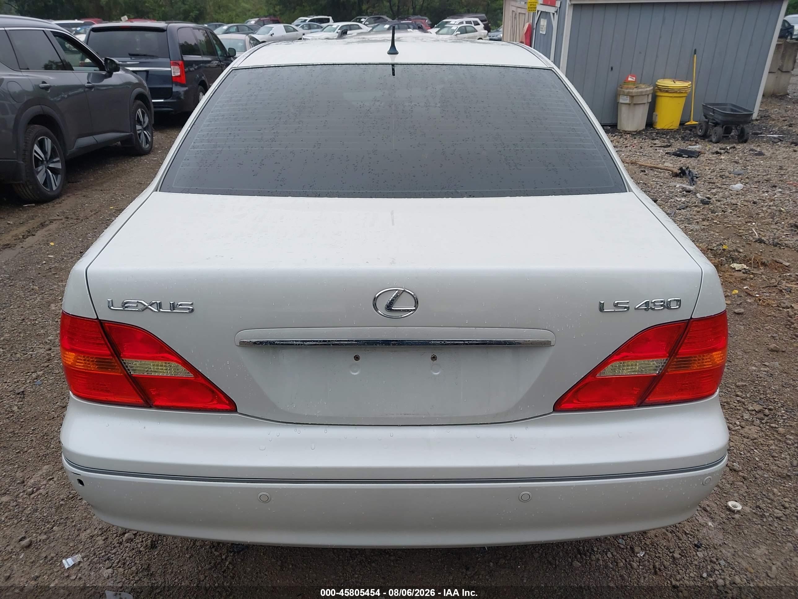 2003 Lexus Ls 430   White vin: JTHBN30F230107120