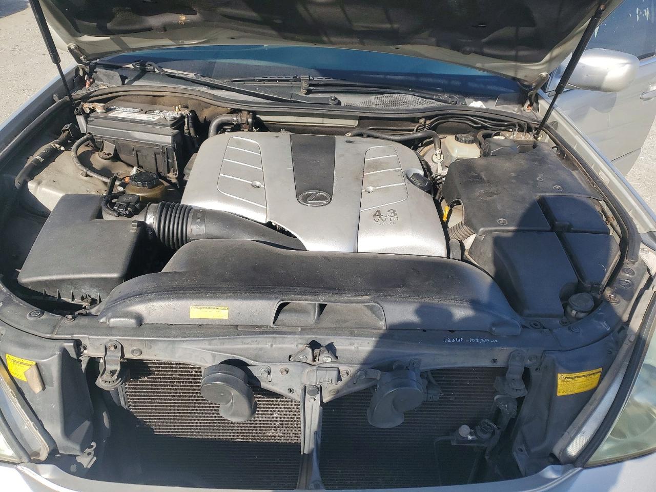 2001 Lexus Ls 430 Base Silver vin: JTHBN30F310001434