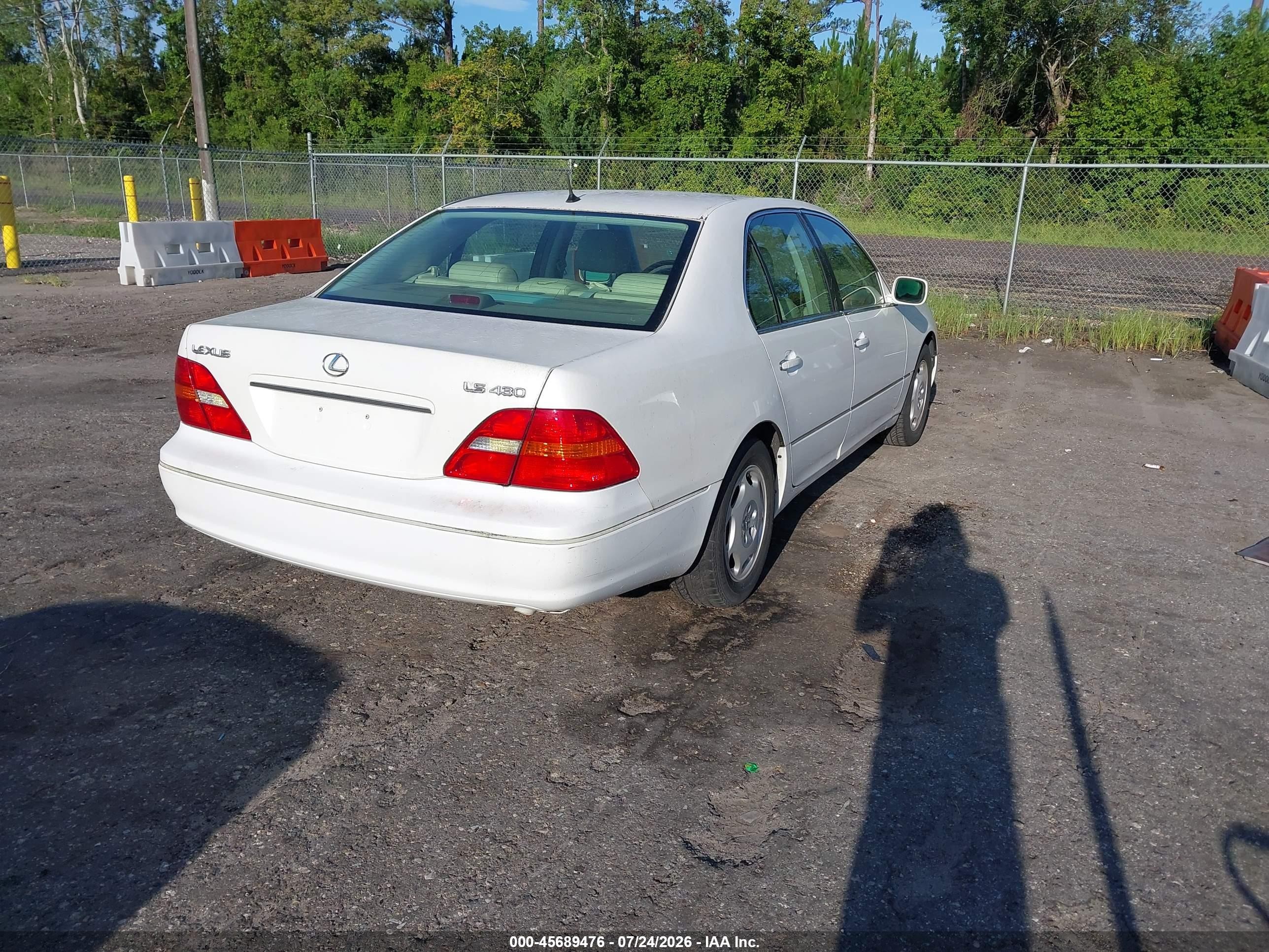 2001 Lexus Ls 430 Белый vin: JTHBN30F310043926