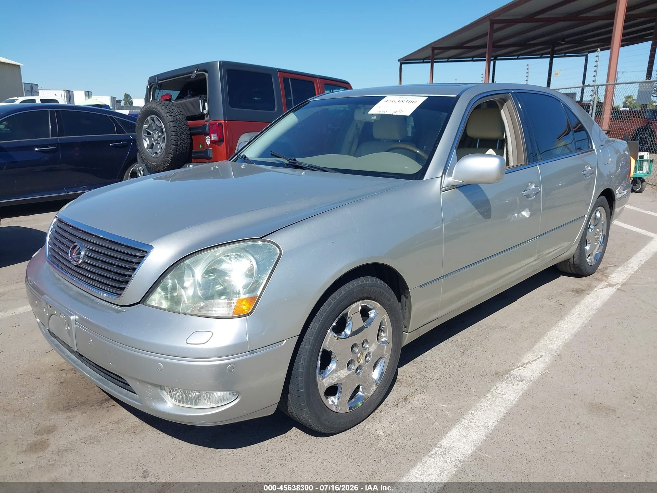 2002 Lexus Ls 430   Silver vin: JTHBN30F320089418