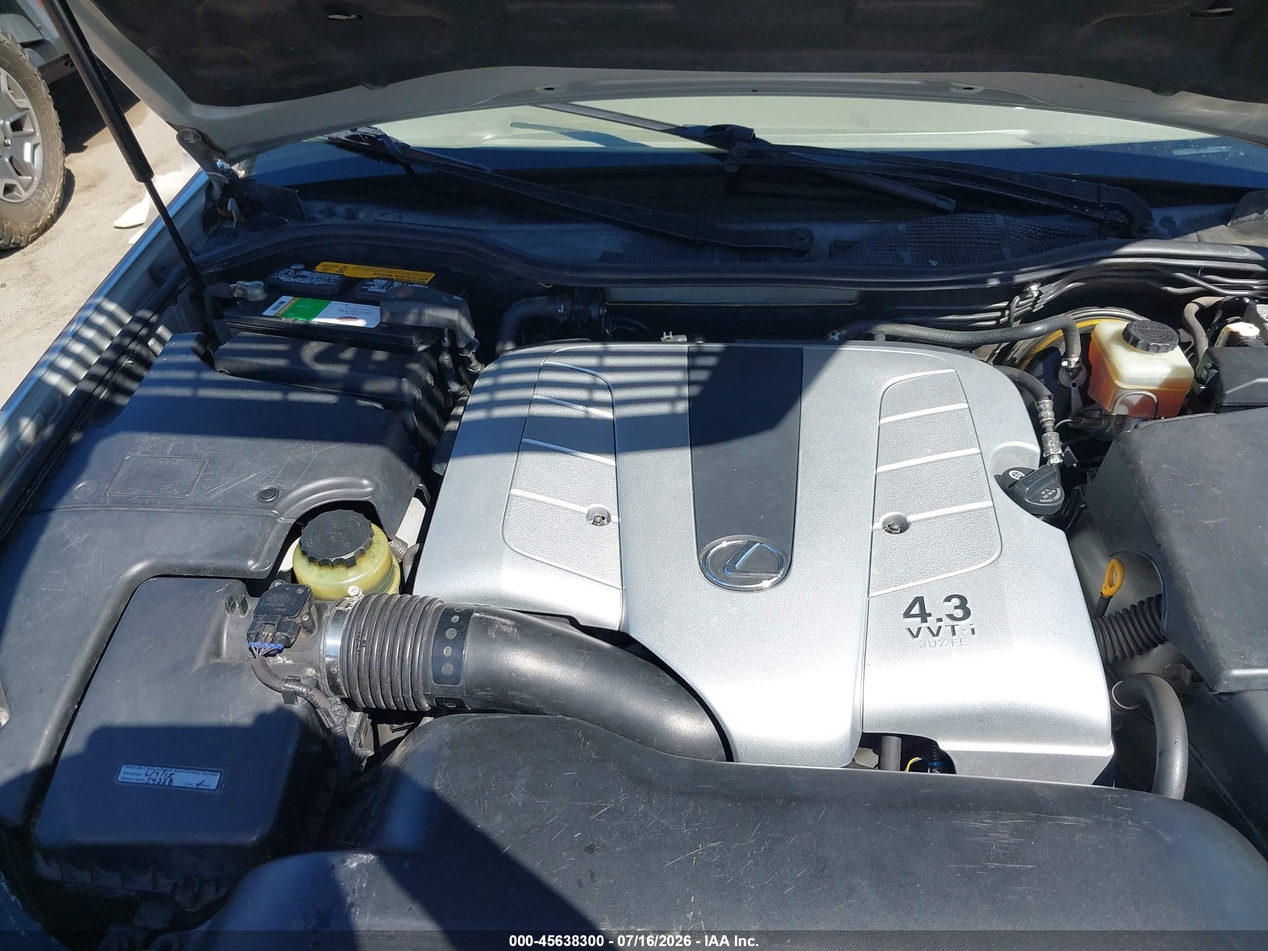 2002 Lexus Ls 430   Silver vin: JTHBN30F320089418