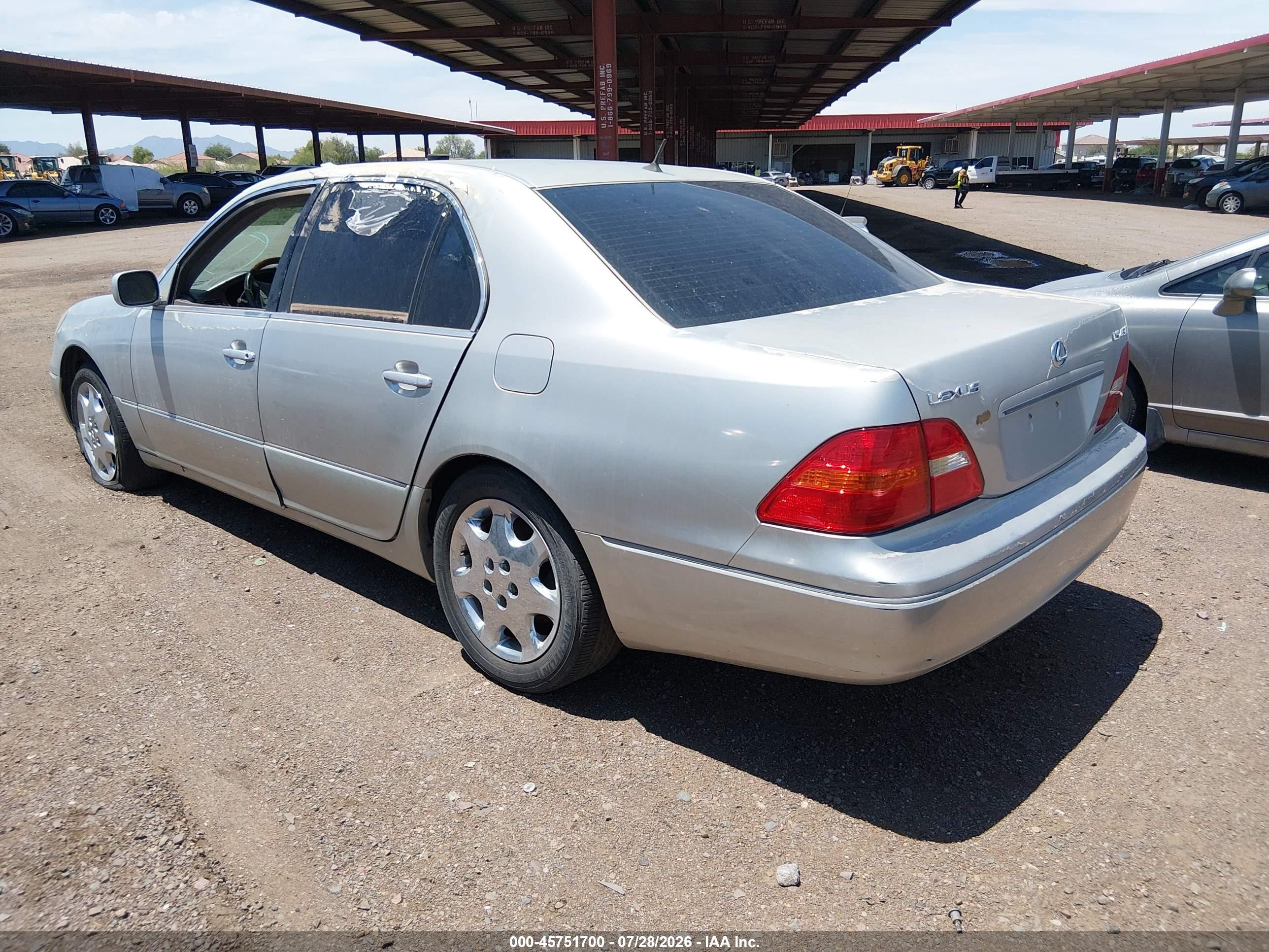 2002 Lexus Ls 430   Silver vin: JTHBN30F320091248