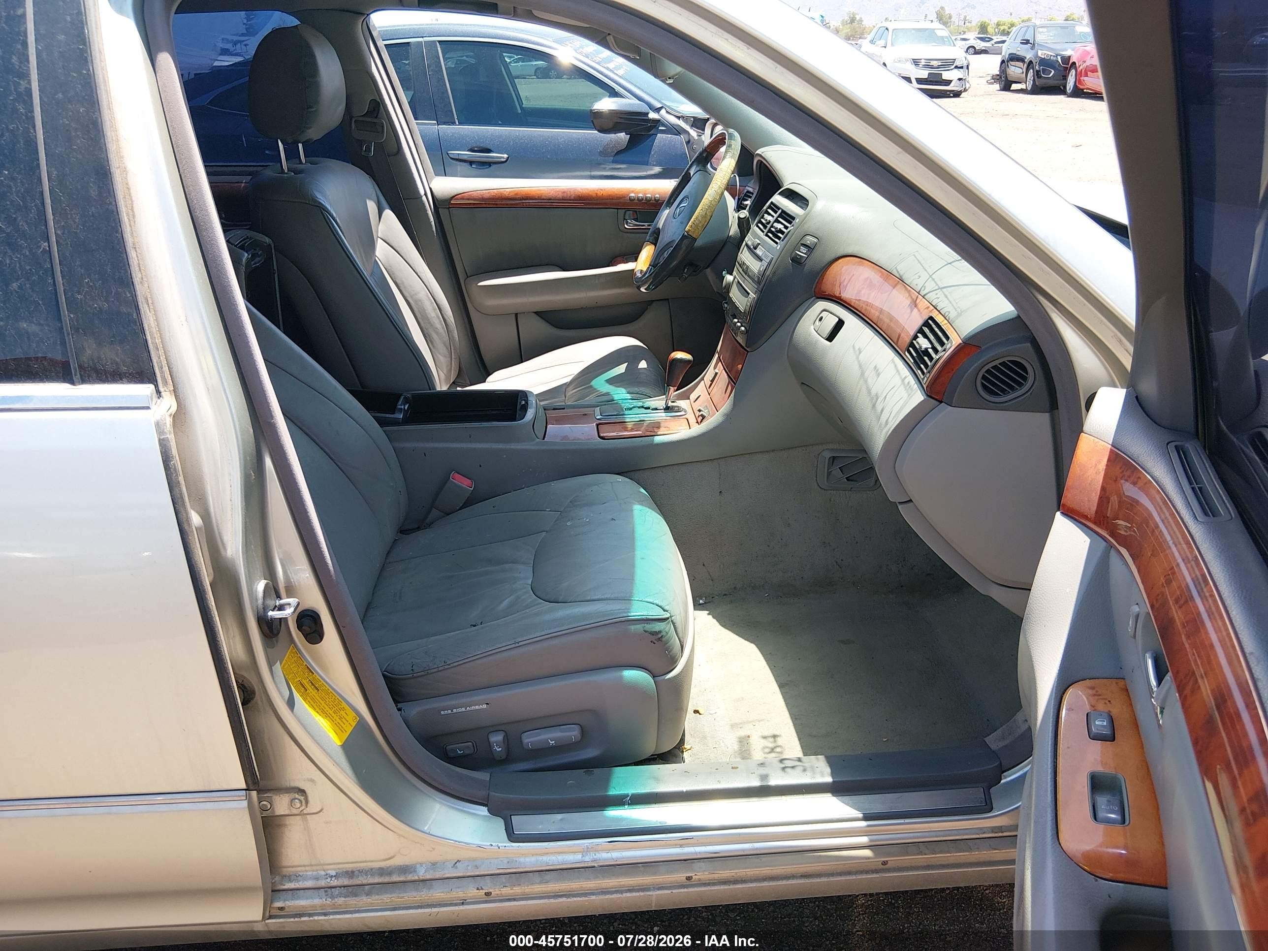 2002 Lexus Ls 430   Silver vin: JTHBN30F320091248