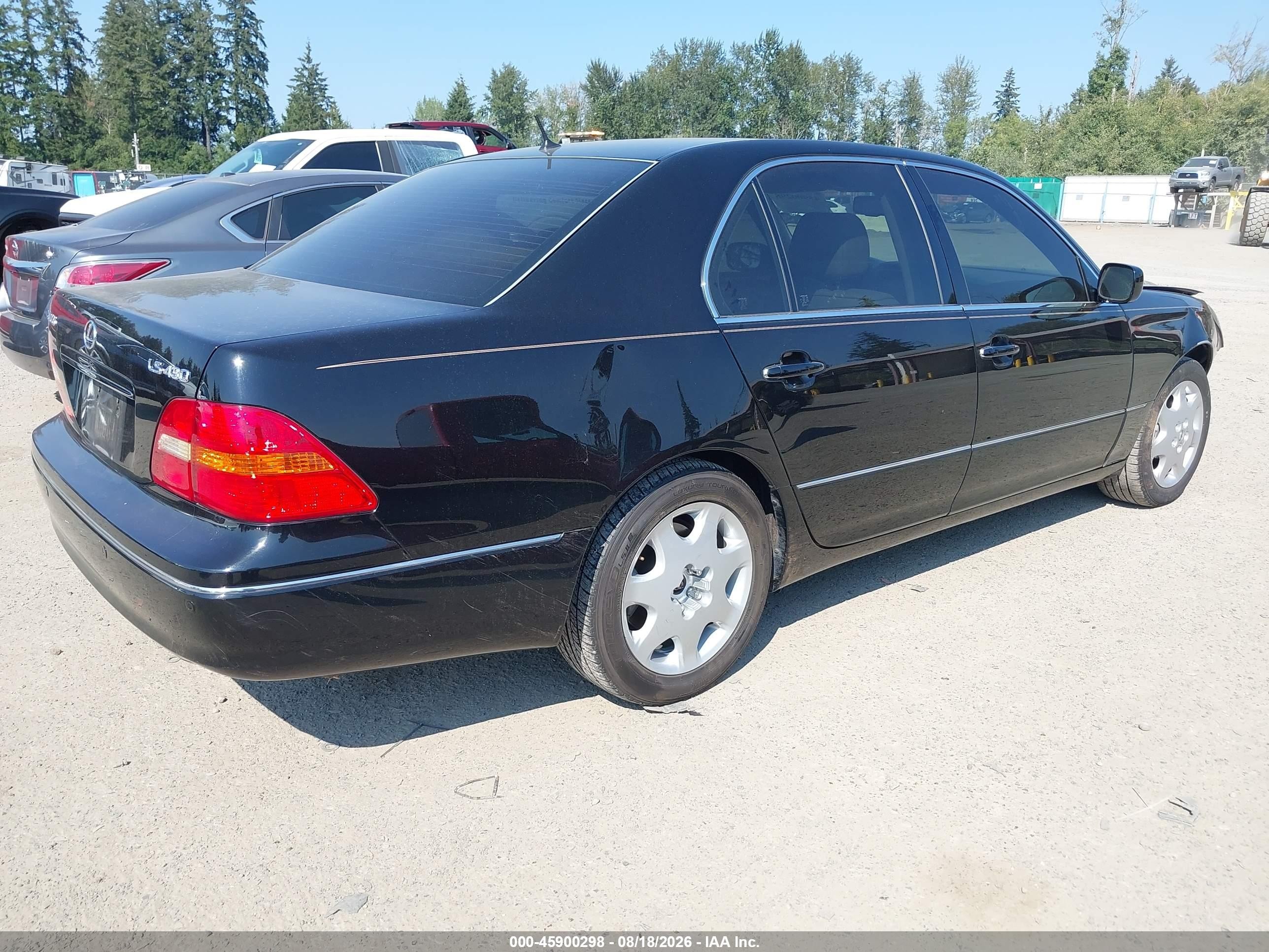 2003 Lexus Ls 430   Black vin: JTHBN30F330116358