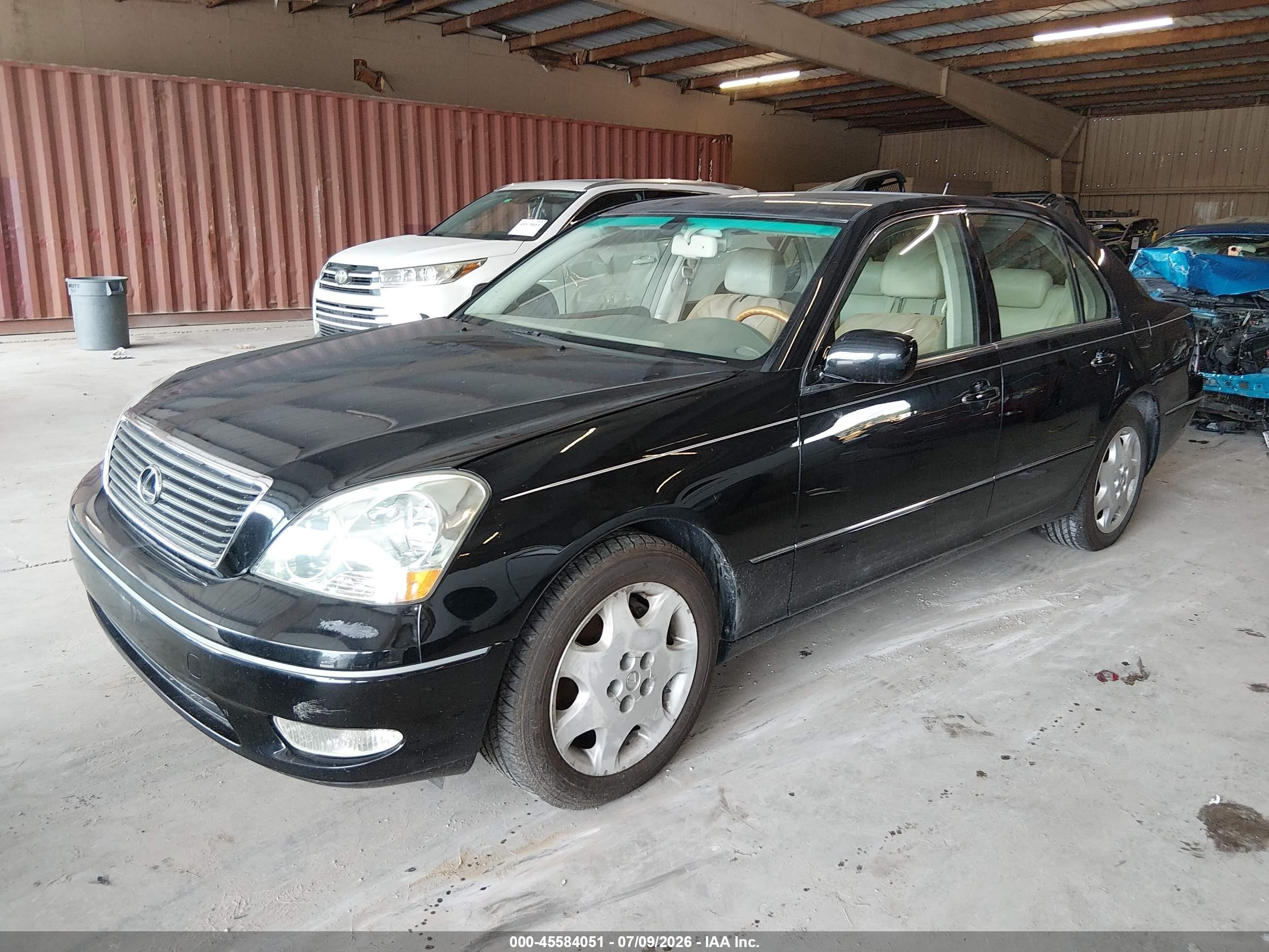 2003 Lexus Ls 430   Black vin: JTHBN30F330116845