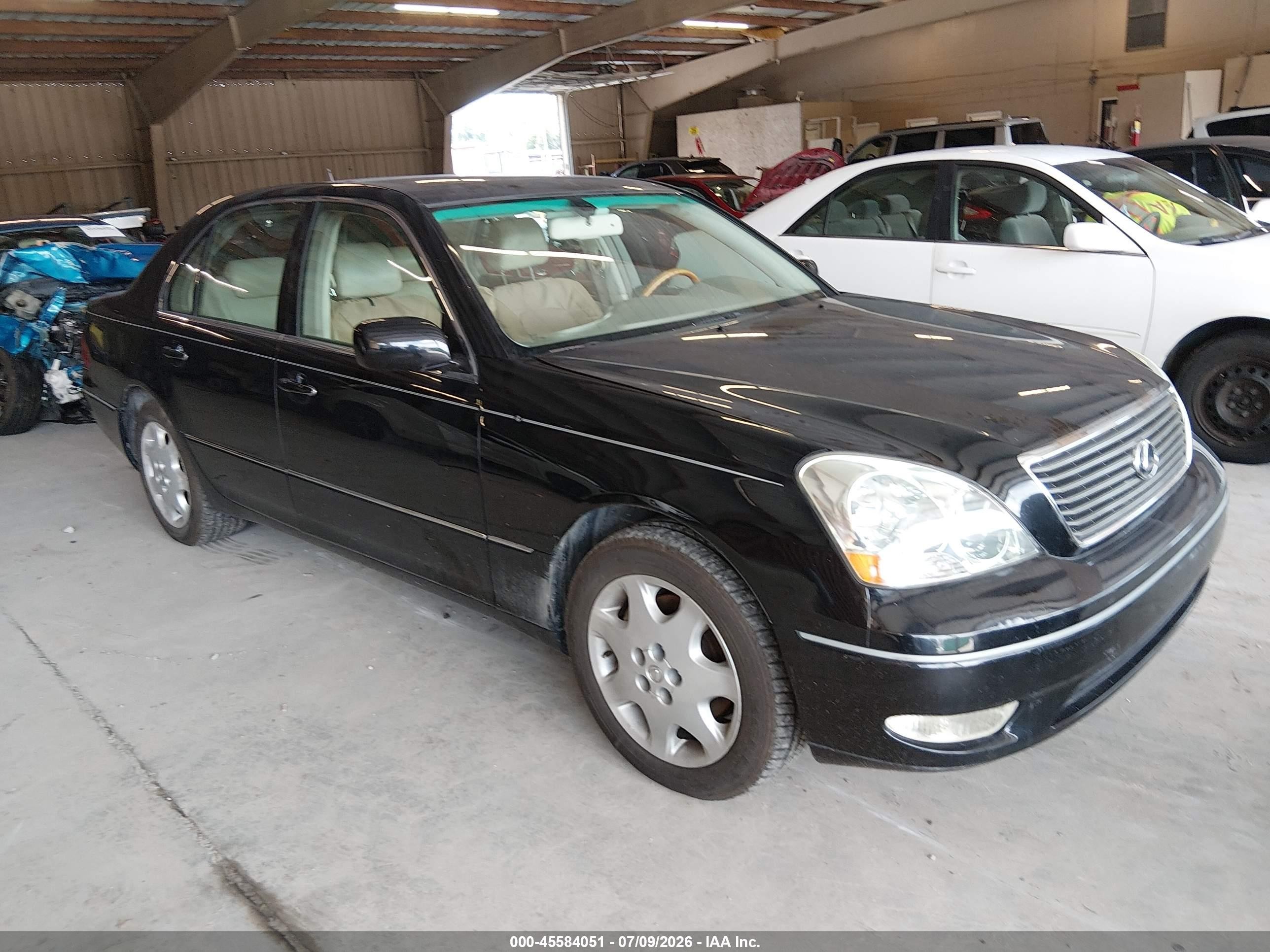 2003 Lexus Ls 430   Black vin: JTHBN30F330116845