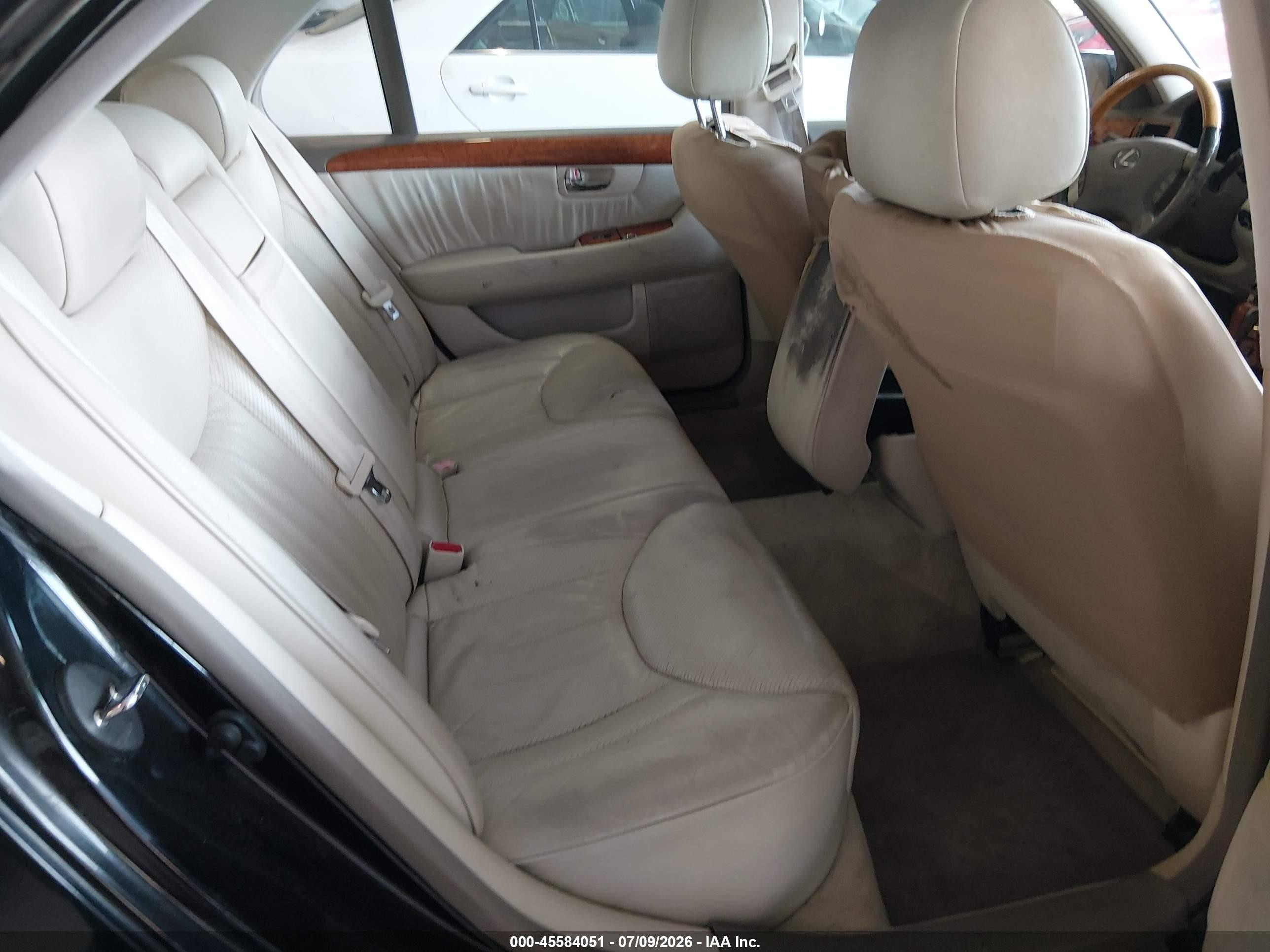 2003 Lexus Ls 430   Black vin: JTHBN30F330116845