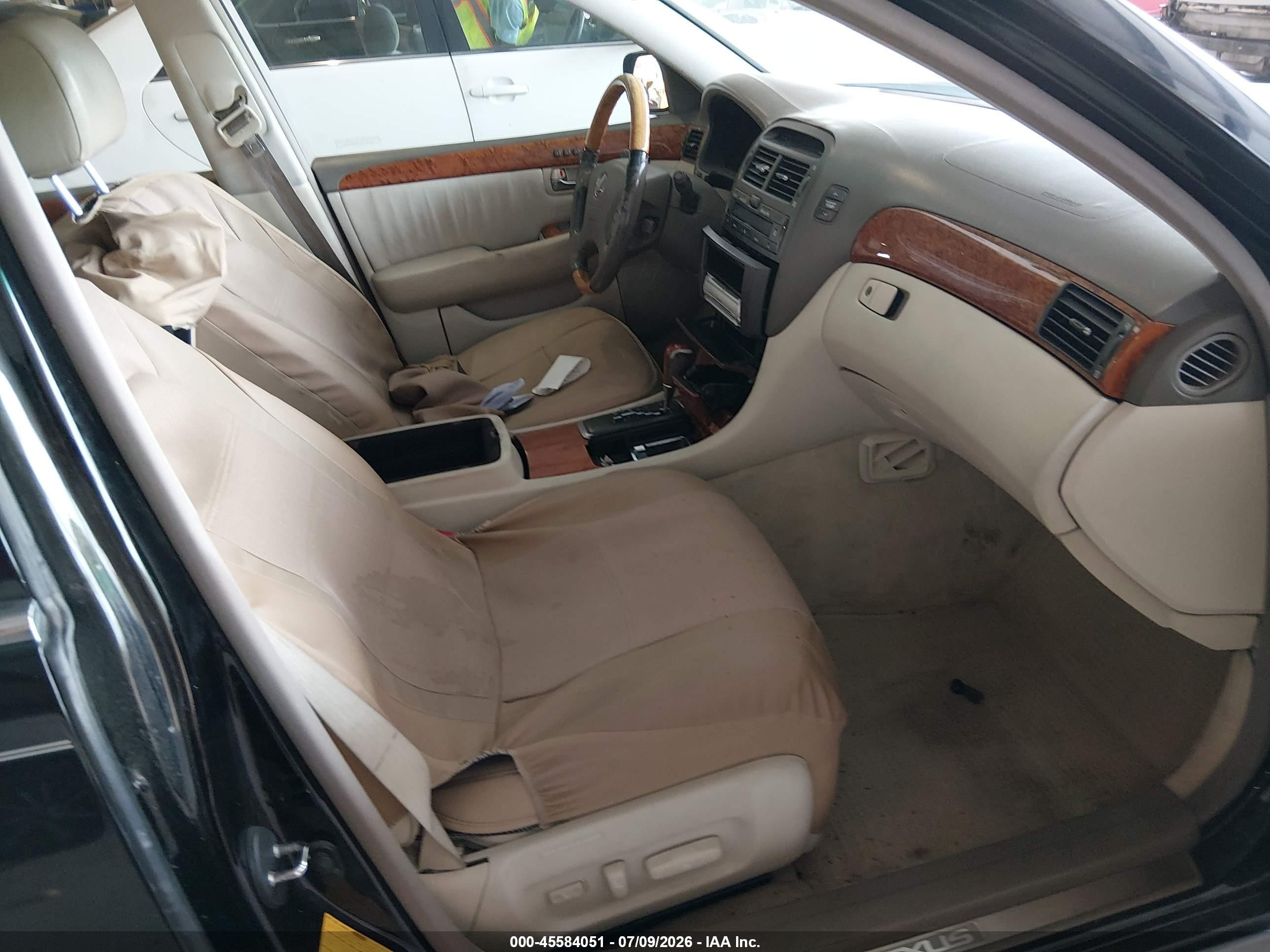 2003 Lexus Ls 430   Black vin: JTHBN30F330116845
