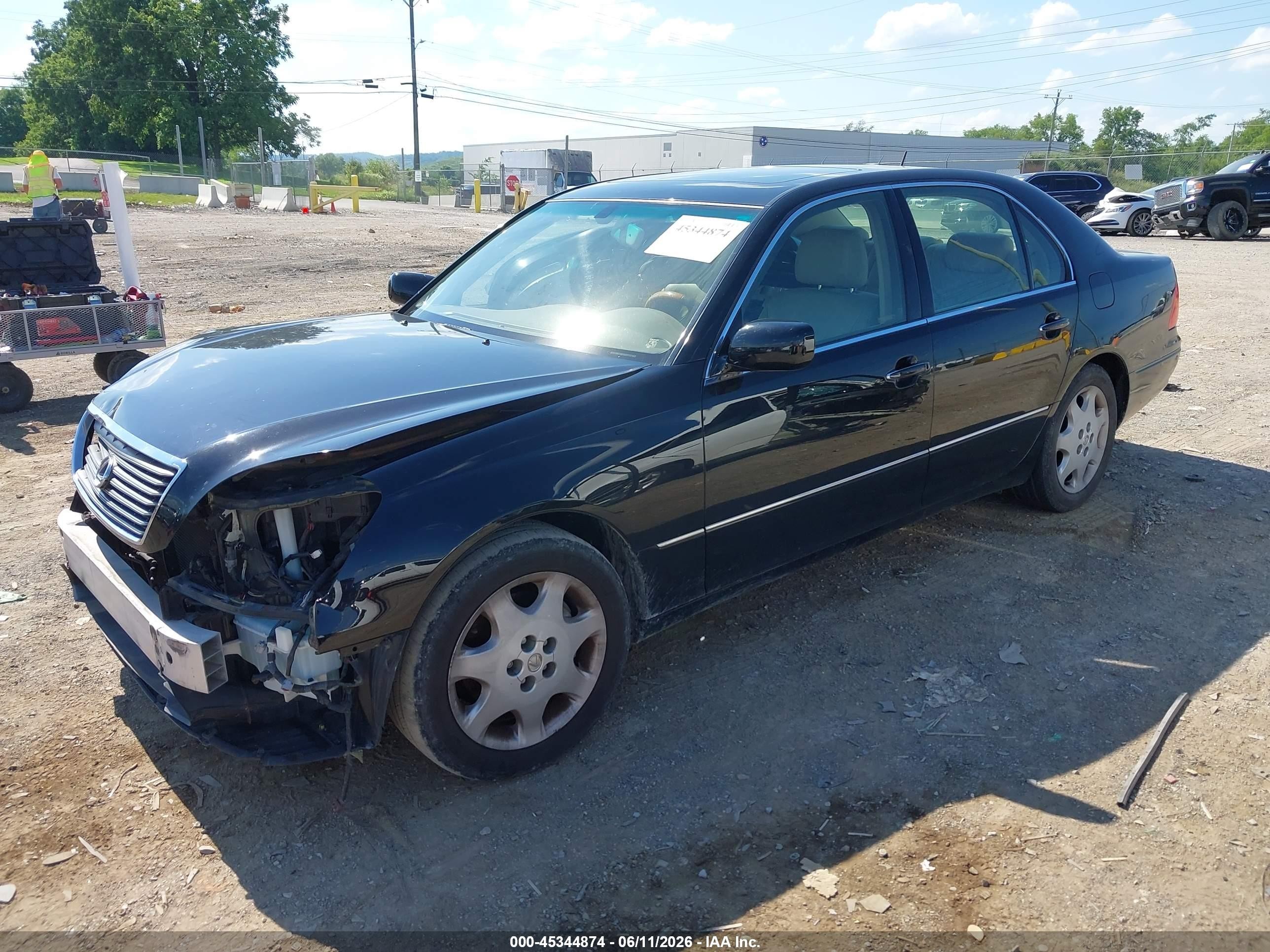 2003 Lexus Ls 430   Черный vin: JTHBN30F330121172