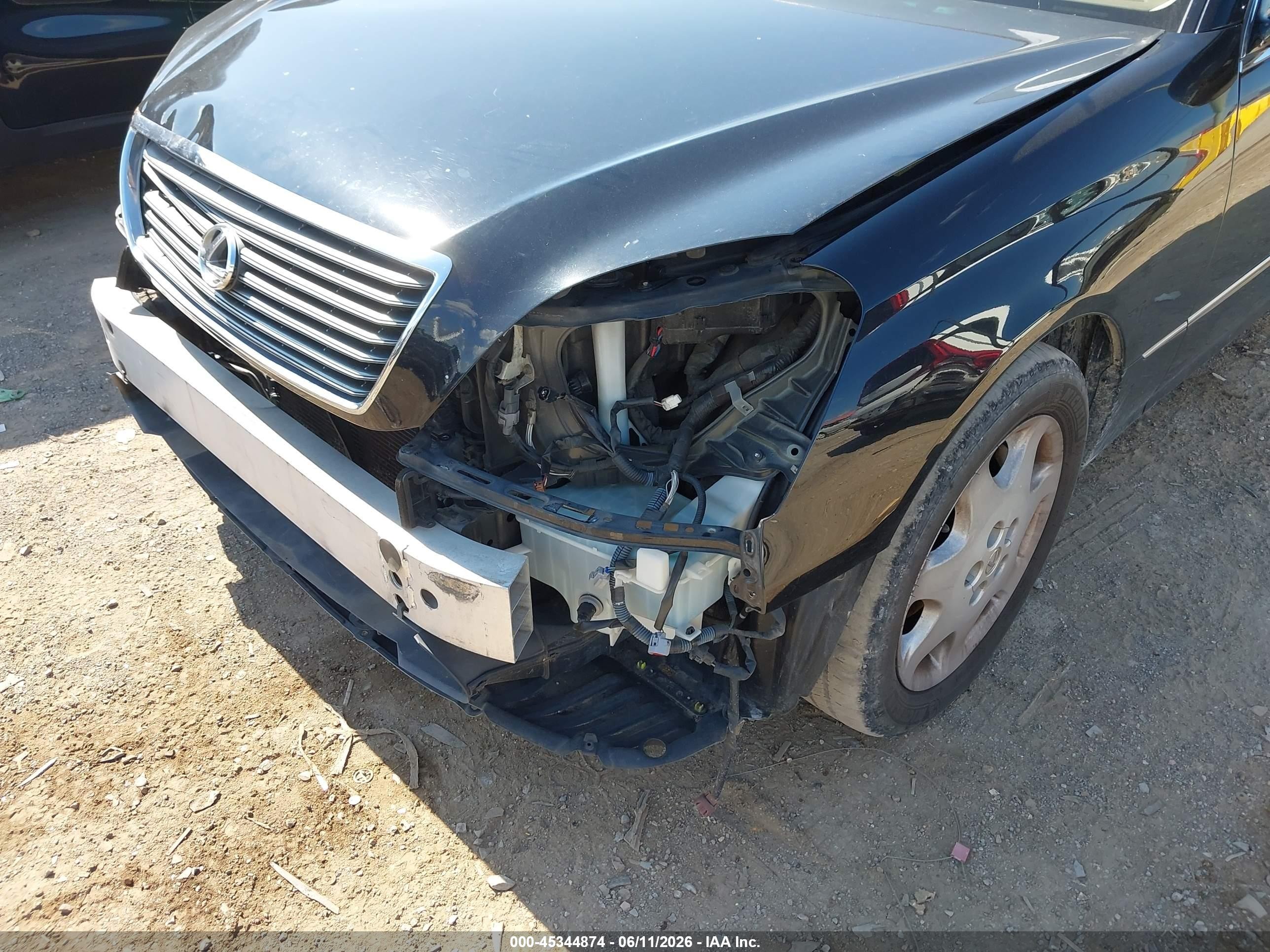 2003 Lexus Ls 430   Черный vin: JTHBN30F330121172