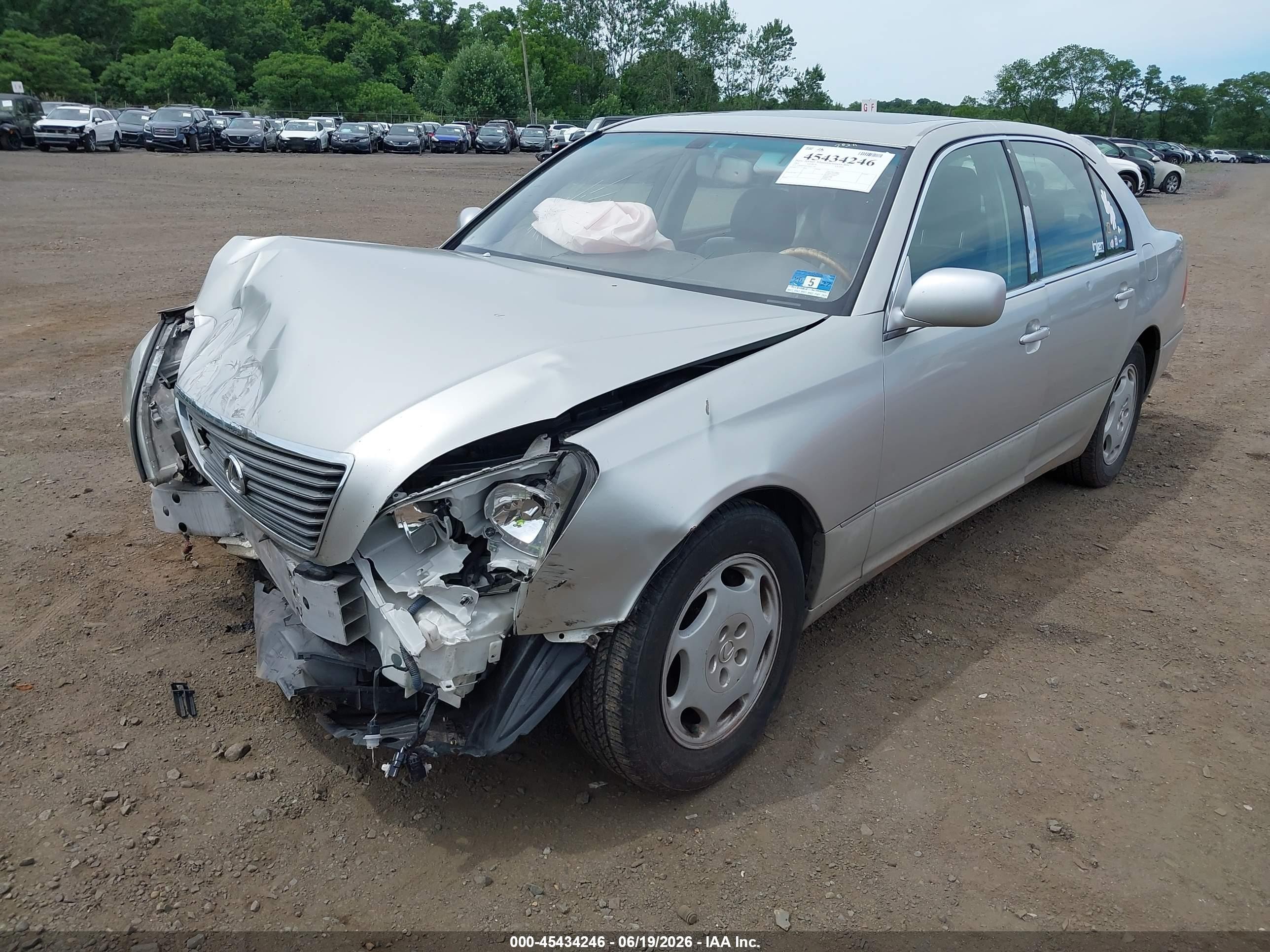 2001 Lexus Ls 430   Silver vin: JTHBN30F410021319