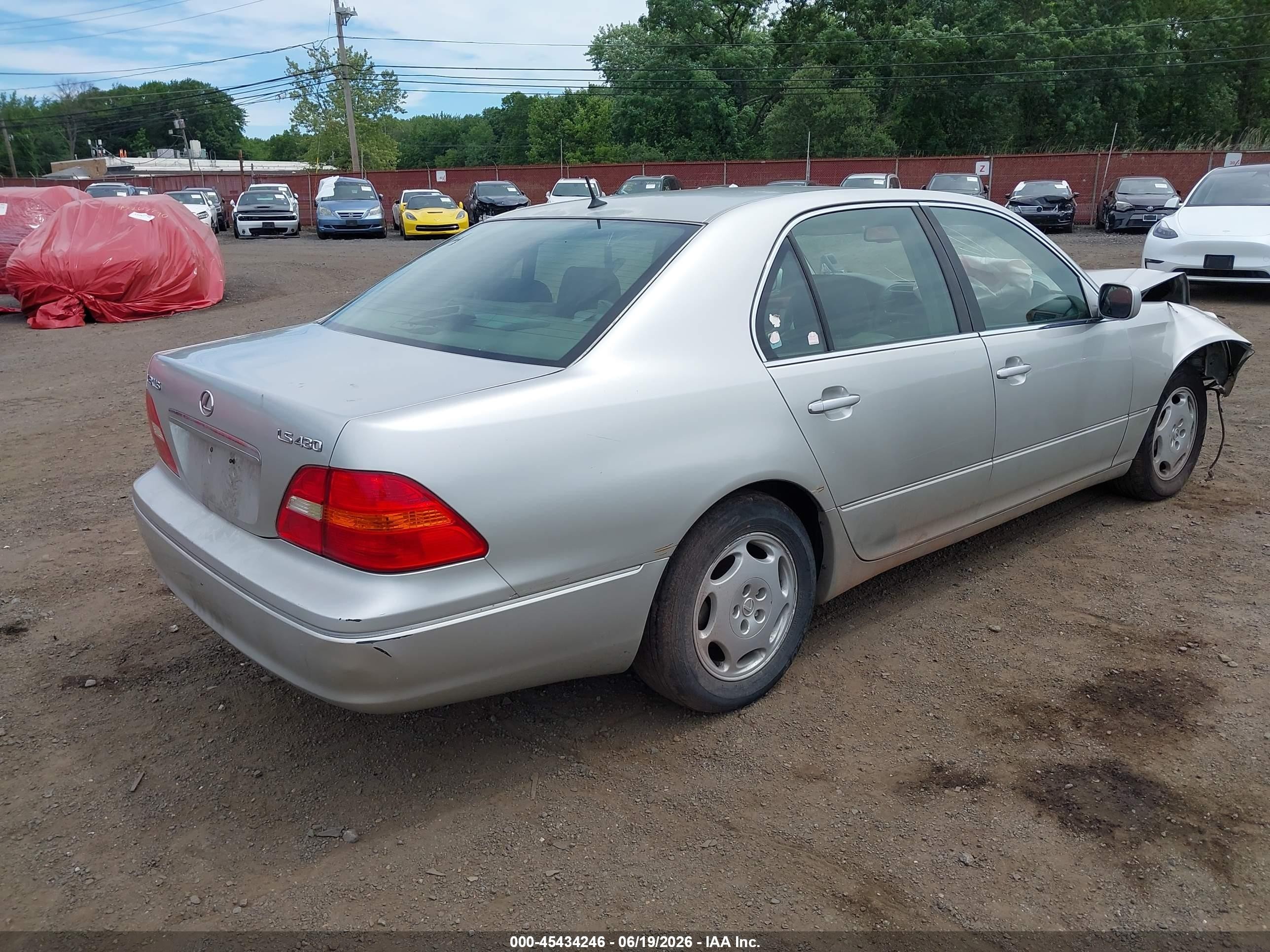 2001 Lexus Ls 430   Silver vin: JTHBN30F410021319