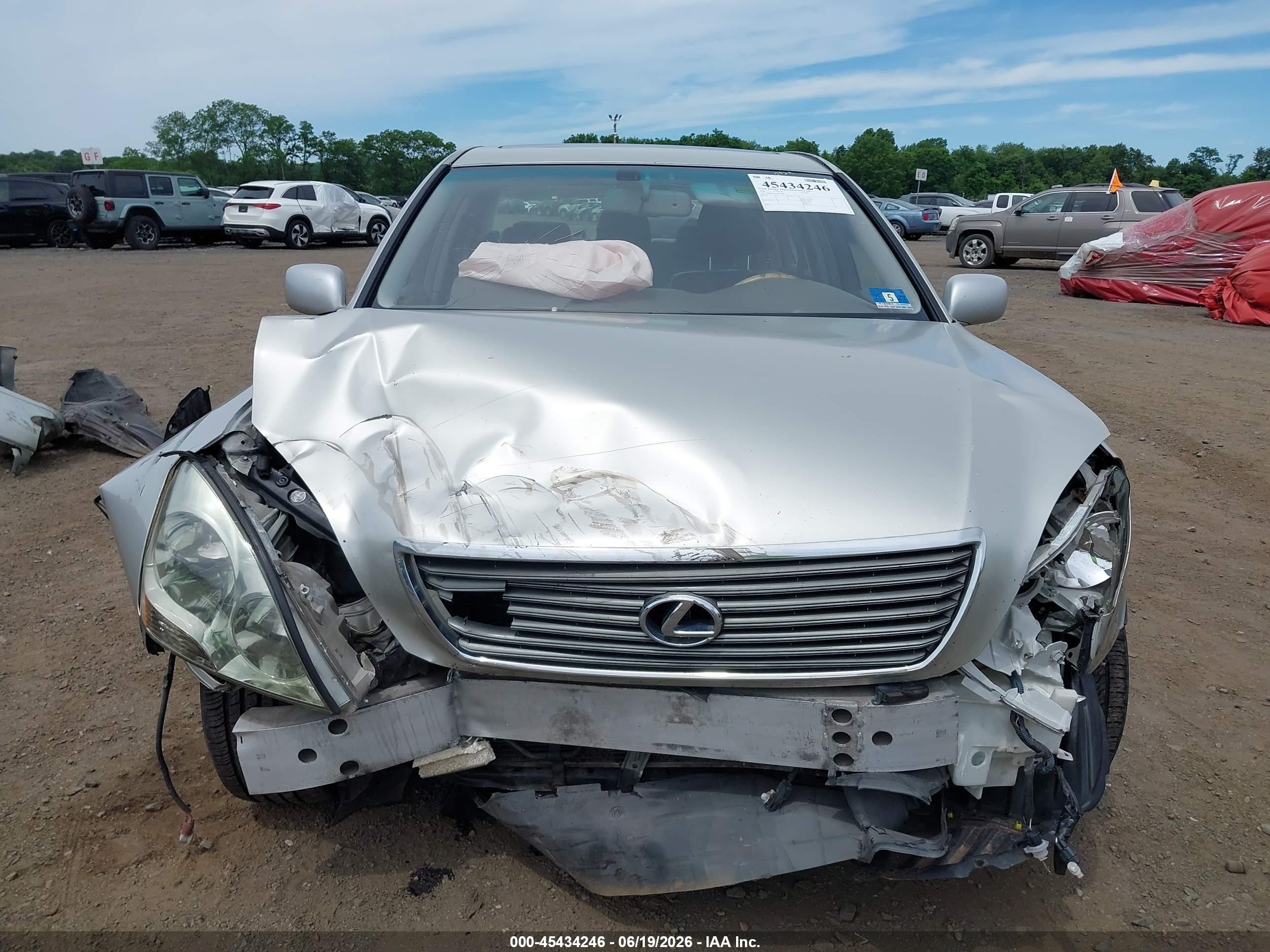 2001 Lexus Ls 430   Silver vin: JTHBN30F410021319