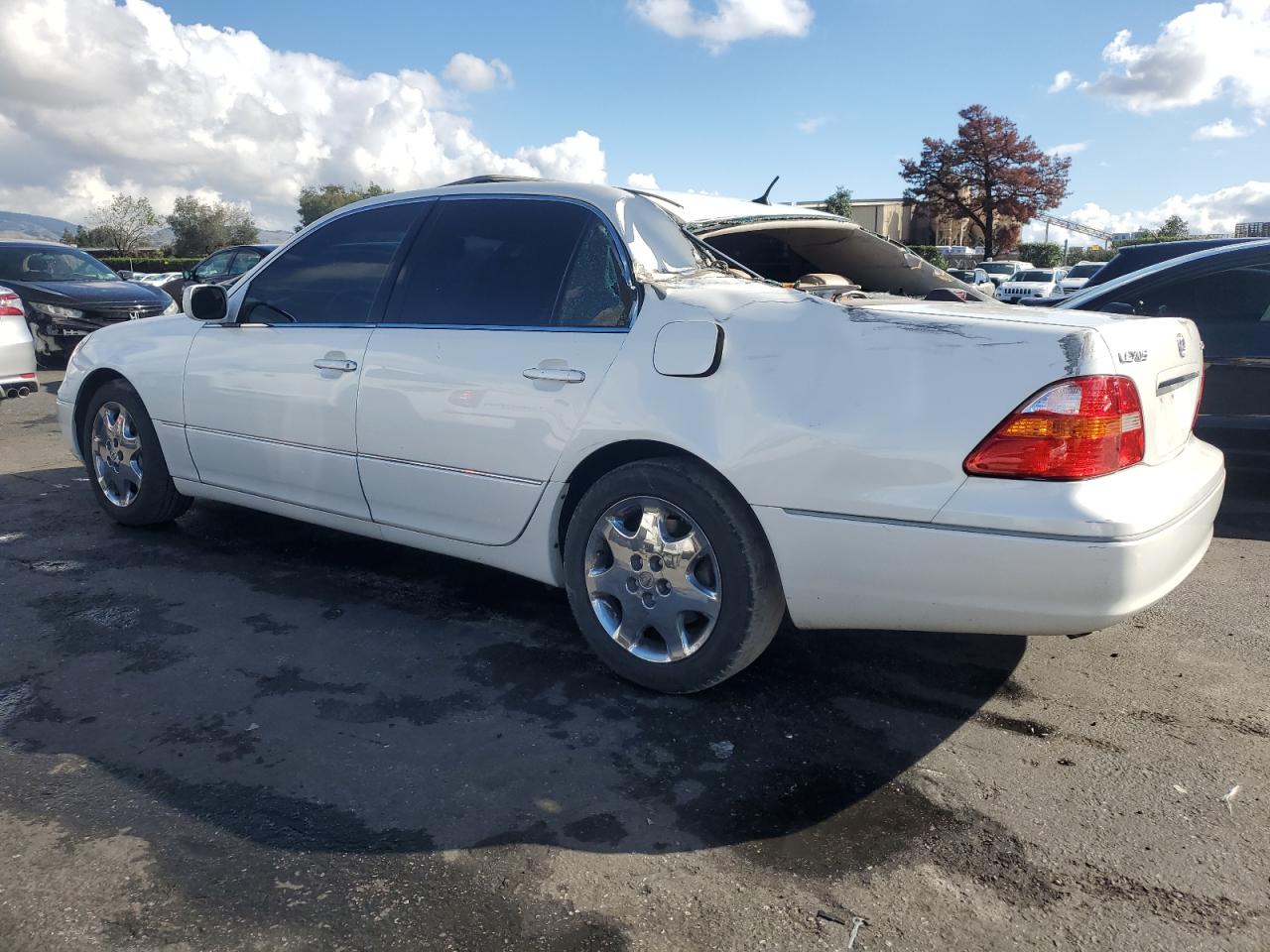 2001 Lexus Ls 430 White vin: JTHBN30F410034409