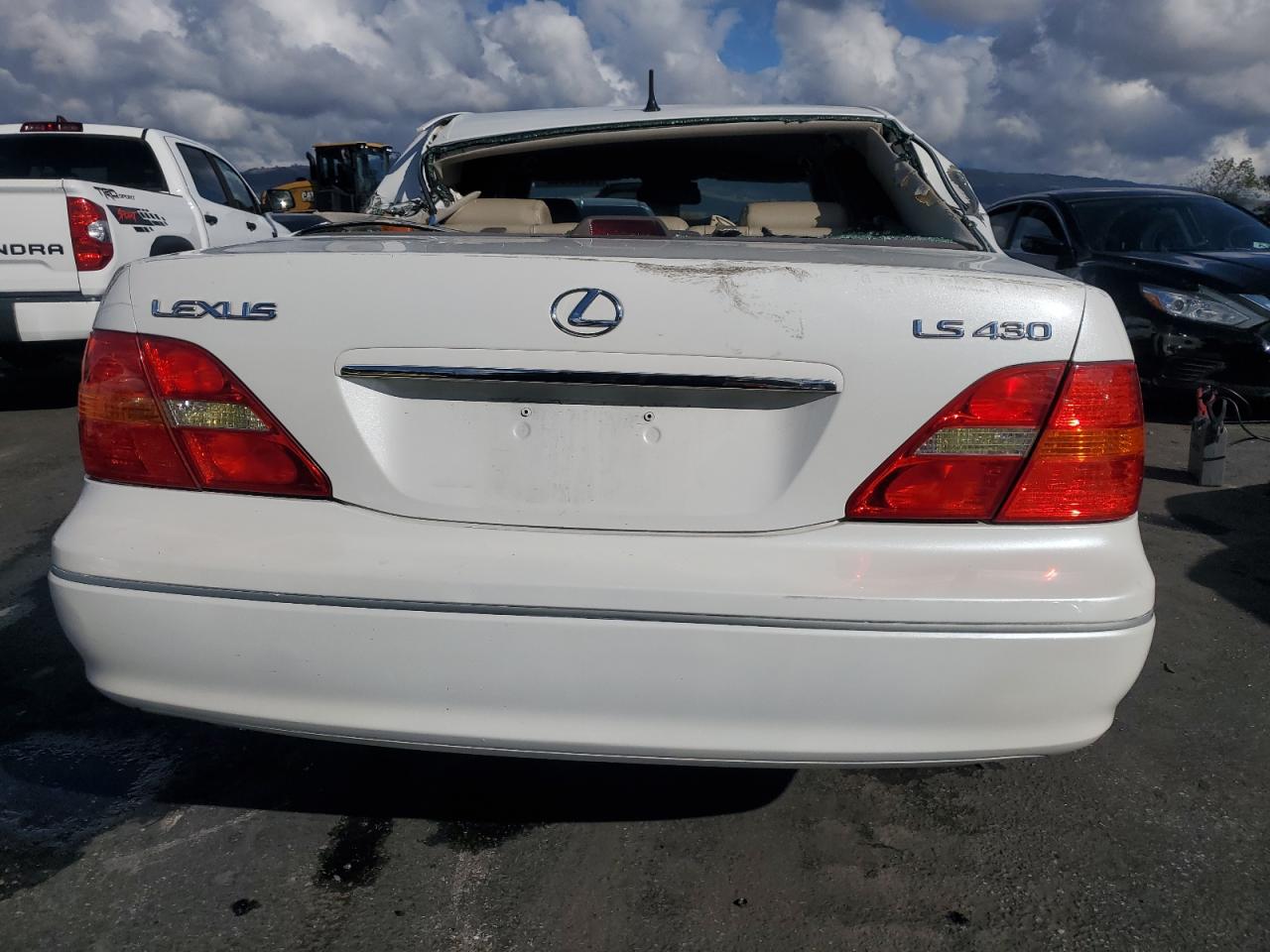 2001 Lexus Ls 430 White vin: JTHBN30F410034409
