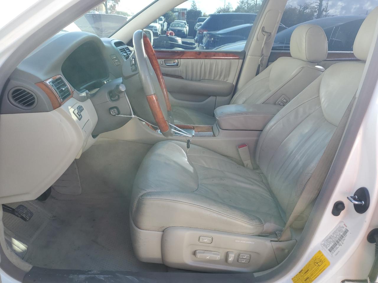 2001 Lexus Ls 430 White vin: JTHBN30F410034409