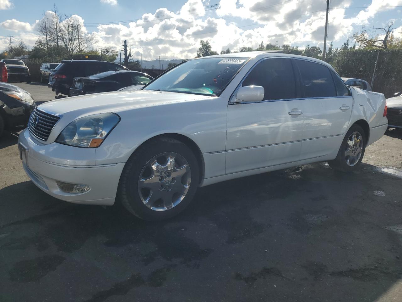 2001 Lexus Ls 430 White vin: JTHBN30F410034409