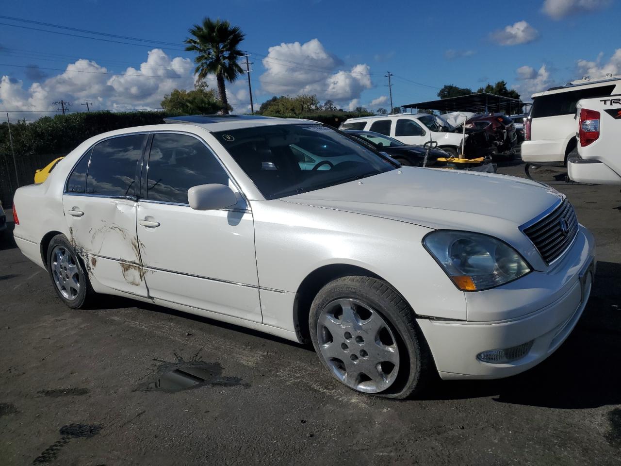 2001 Lexus Ls 430 White vin: JTHBN30F410034409