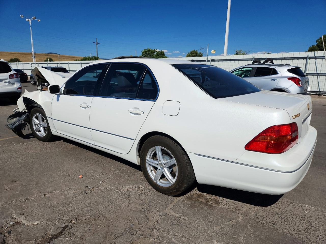 2002 Lexus Ls 430 White vin: JTHBN30F420079934