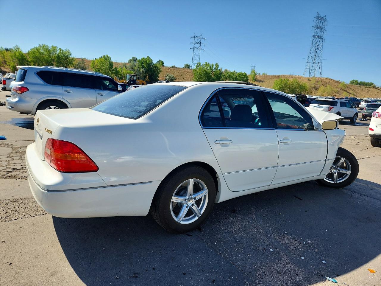 2002 Lexus Ls 430 White vin: JTHBN30F420079934