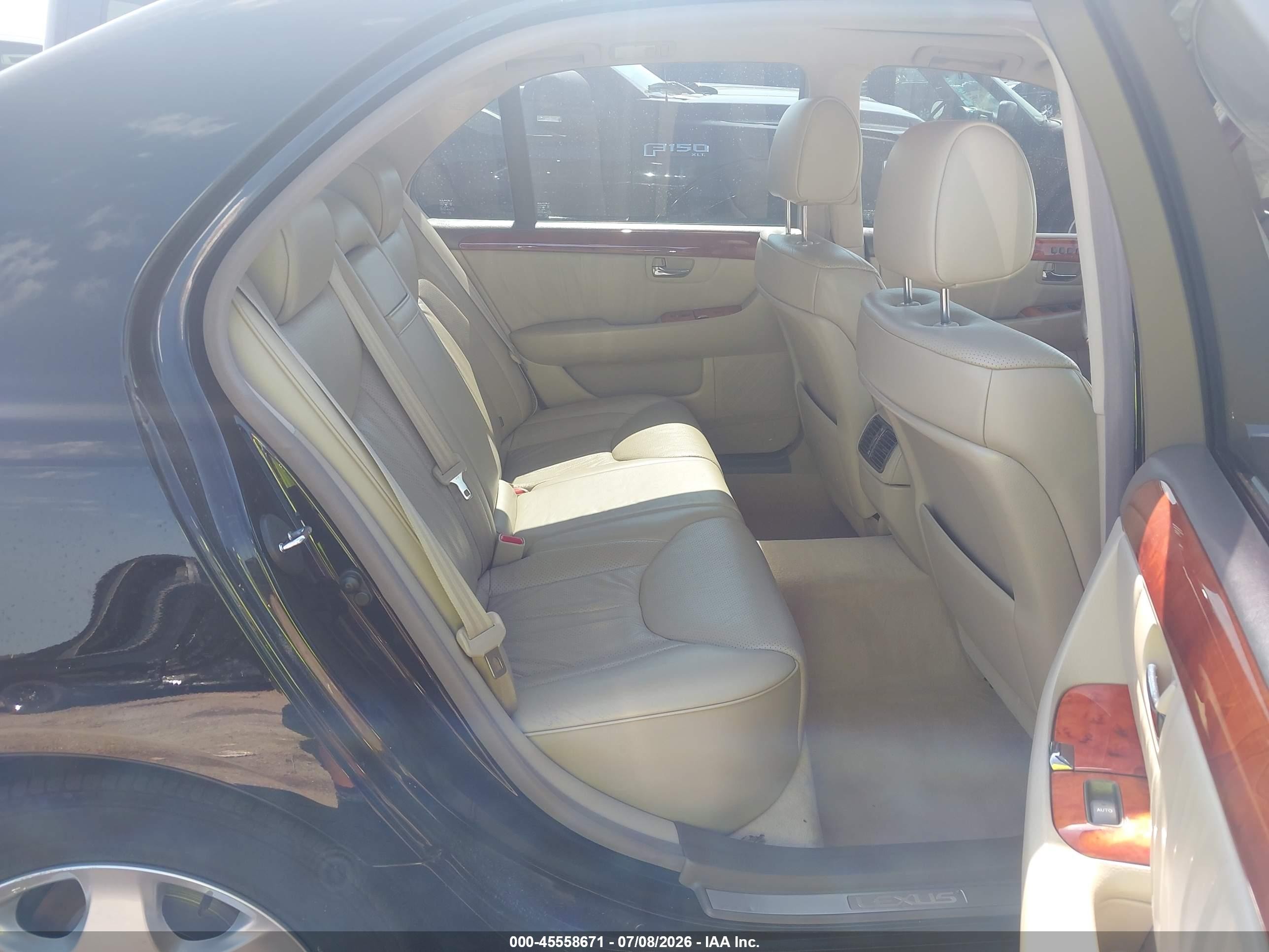 2003 Lexus Ls 430   Black vin: JTHBN30F430095603