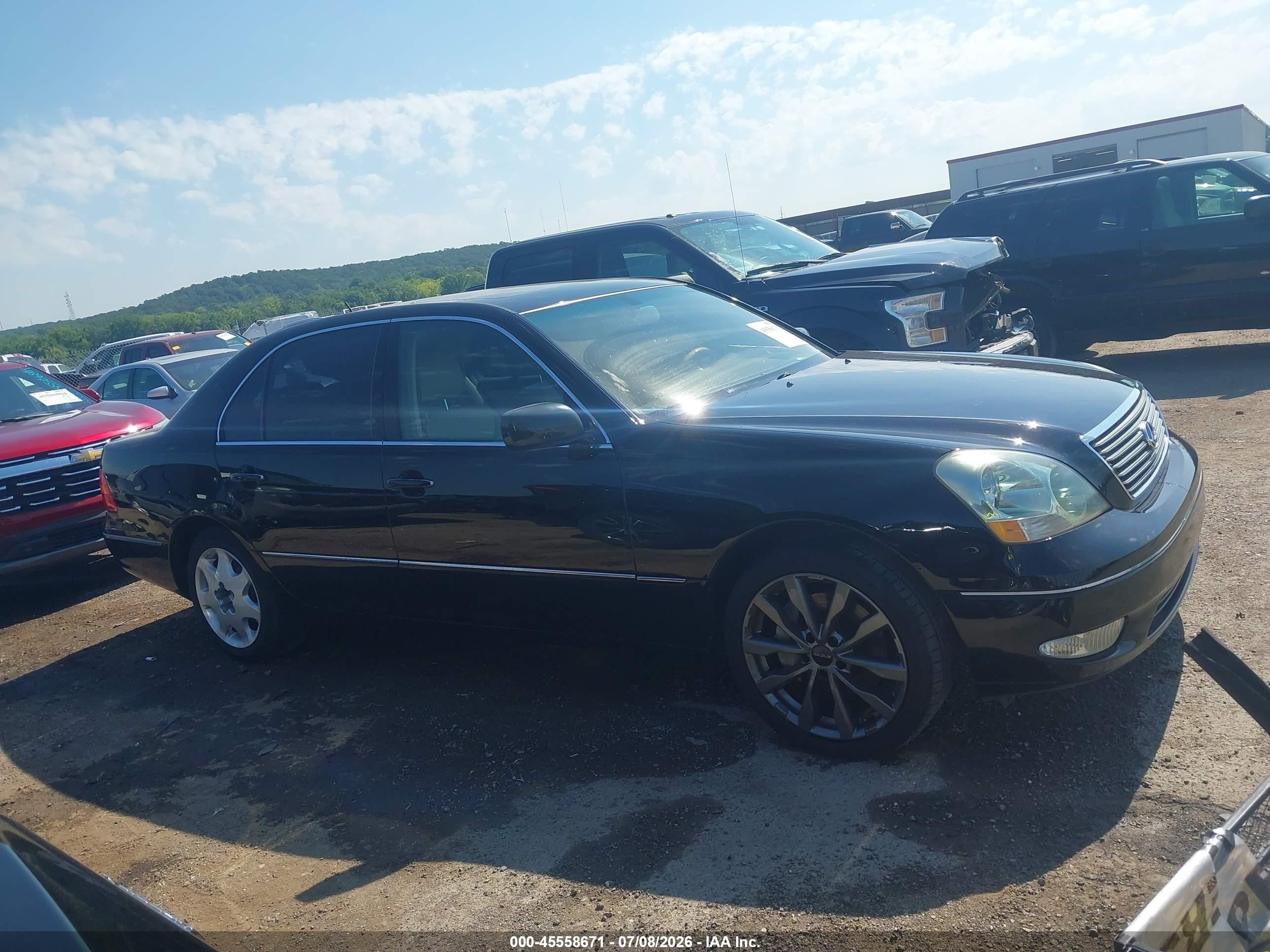2003 Lexus Ls 430   Black vin: JTHBN30F430095603