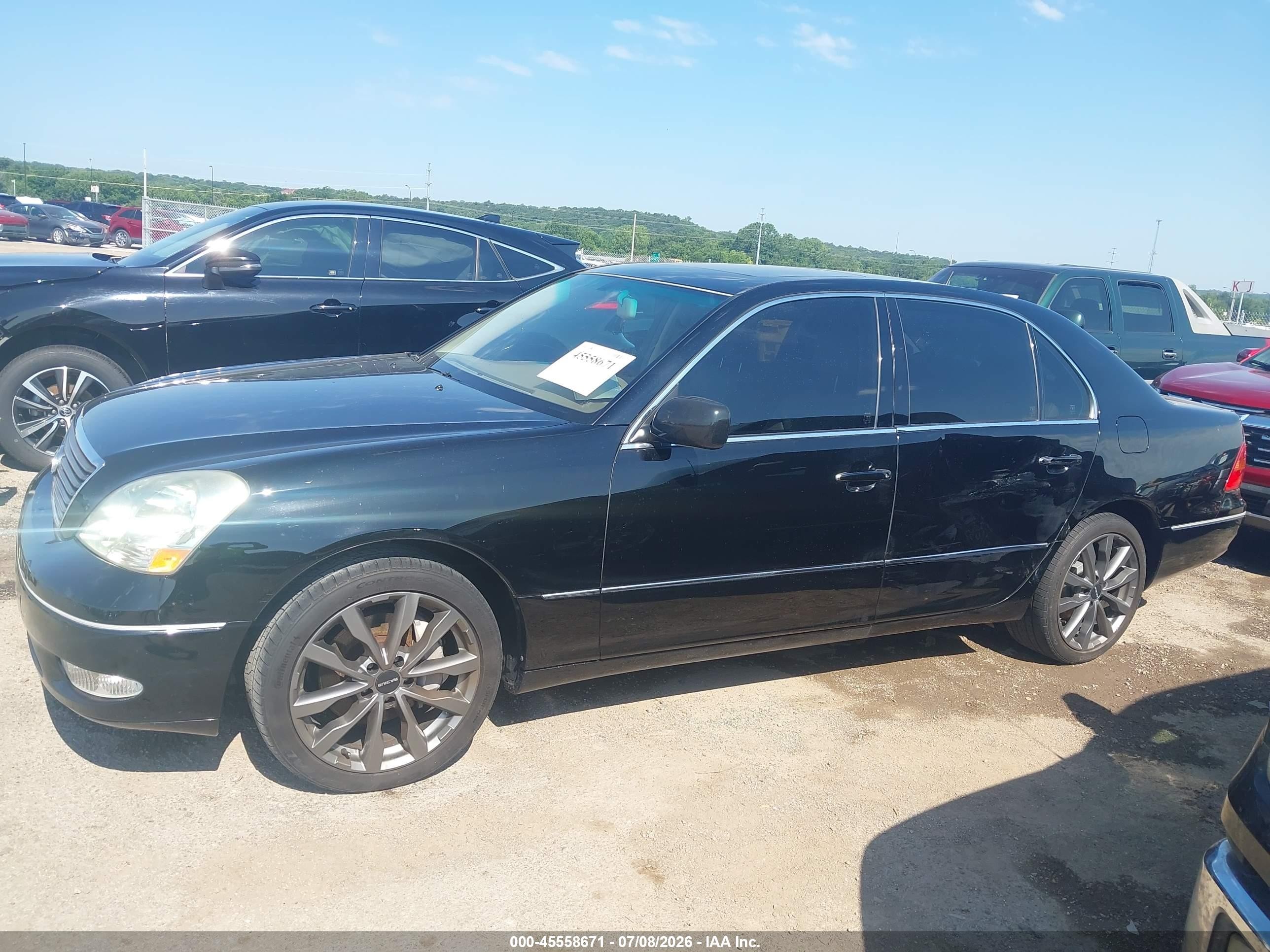 2003 Lexus Ls 430   Black vin: JTHBN30F430095603