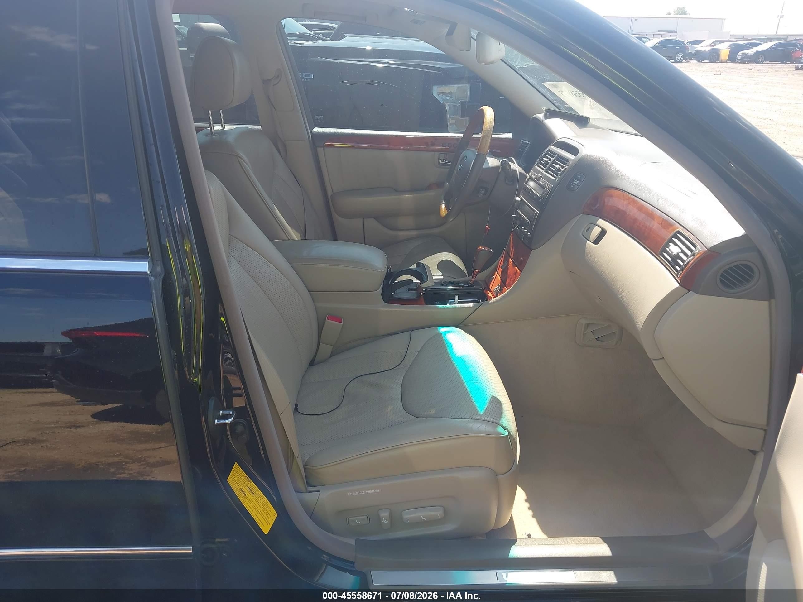 2003 Lexus Ls 430   Black vin: JTHBN30F430095603
