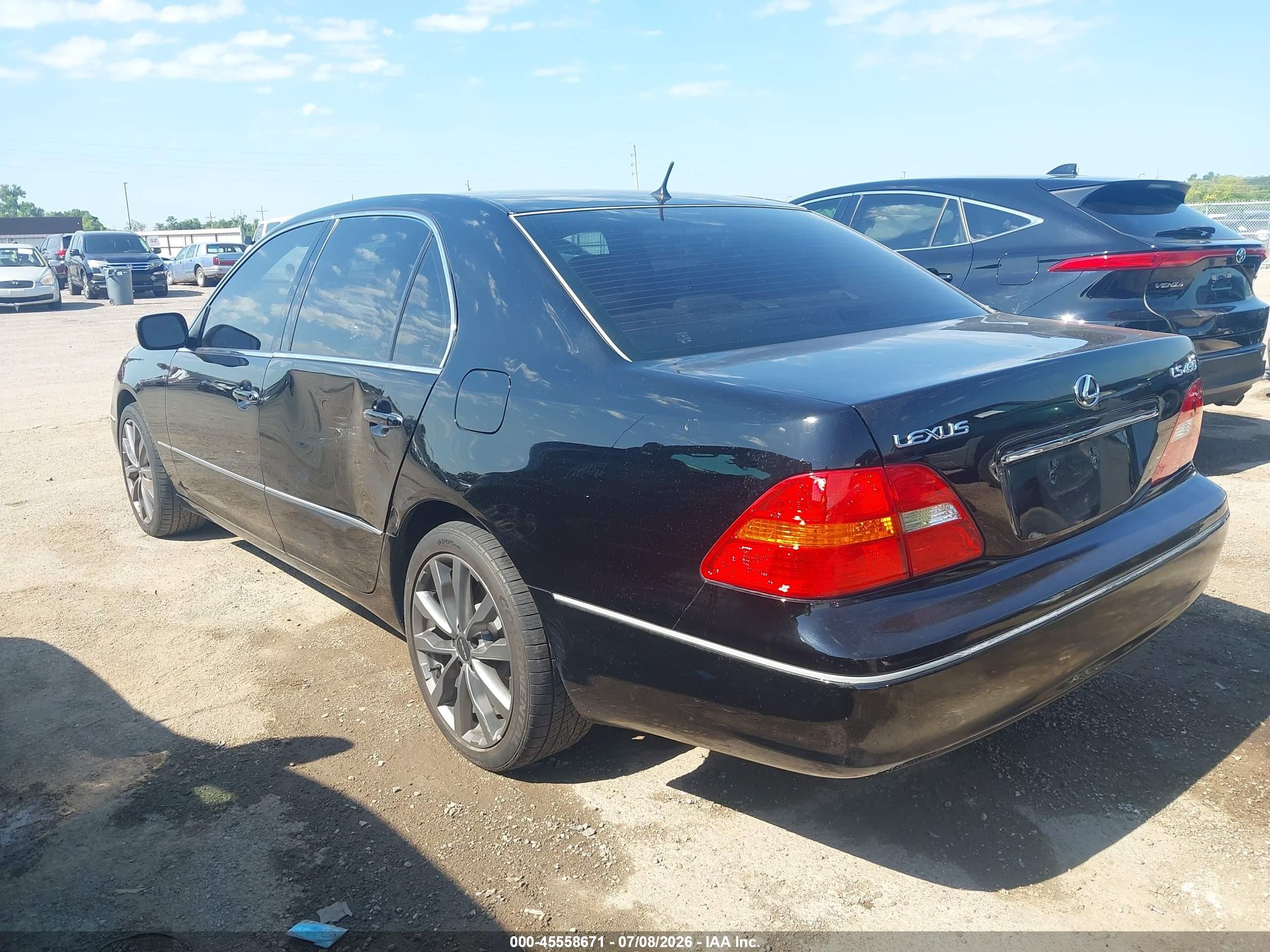 2003 Lexus Ls 430   Black vin: JTHBN30F430095603