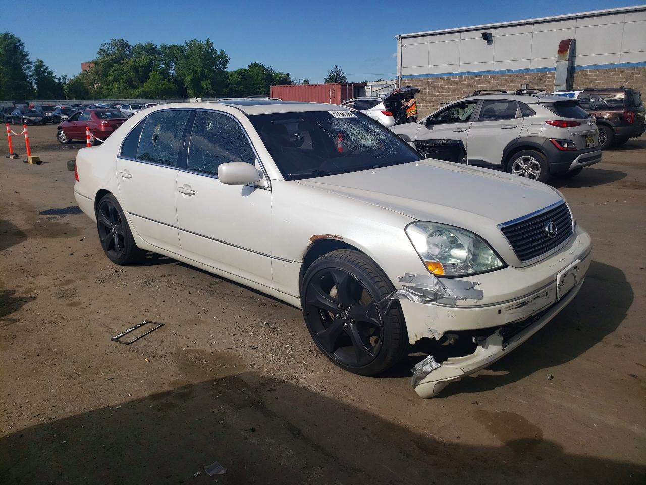 2003 Lexus Ls 430 White vin: JTHBN30F430101433