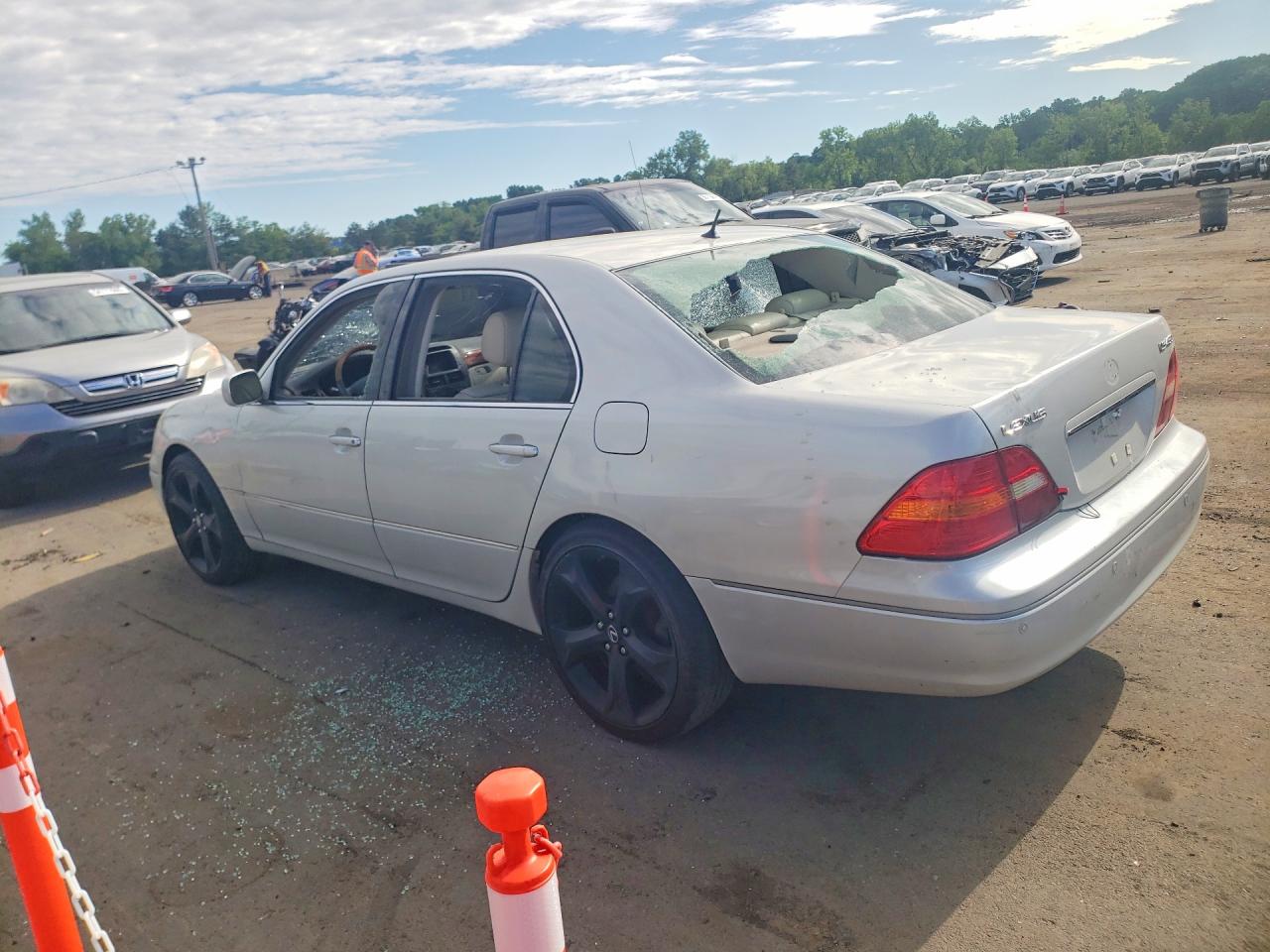 2003 Lexus Ls 430 White vin: JTHBN30F430101433