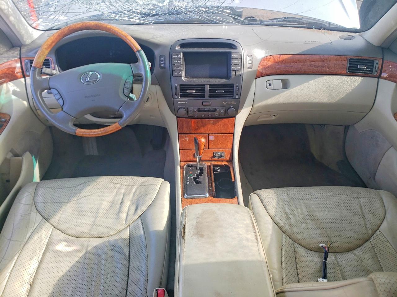 2003 Lexus Ls 430 White vin: JTHBN30F430101433