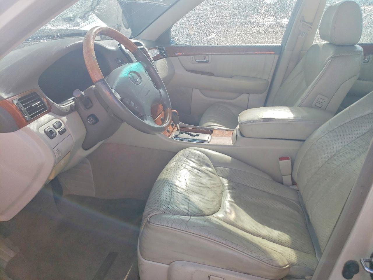 2003 Lexus Ls 430 White vin: JTHBN30F430101433