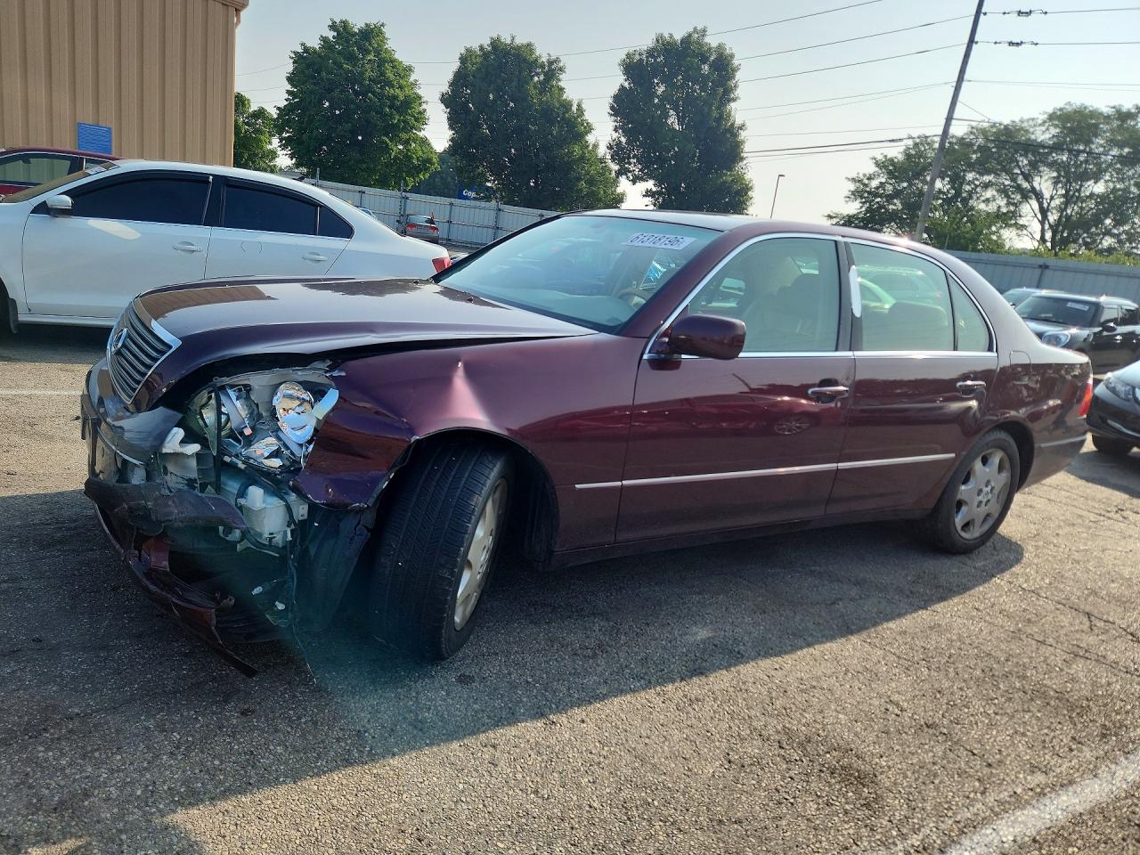 2003 Lexus Ls 430 Burgundy vin: JTHBN30F430118085