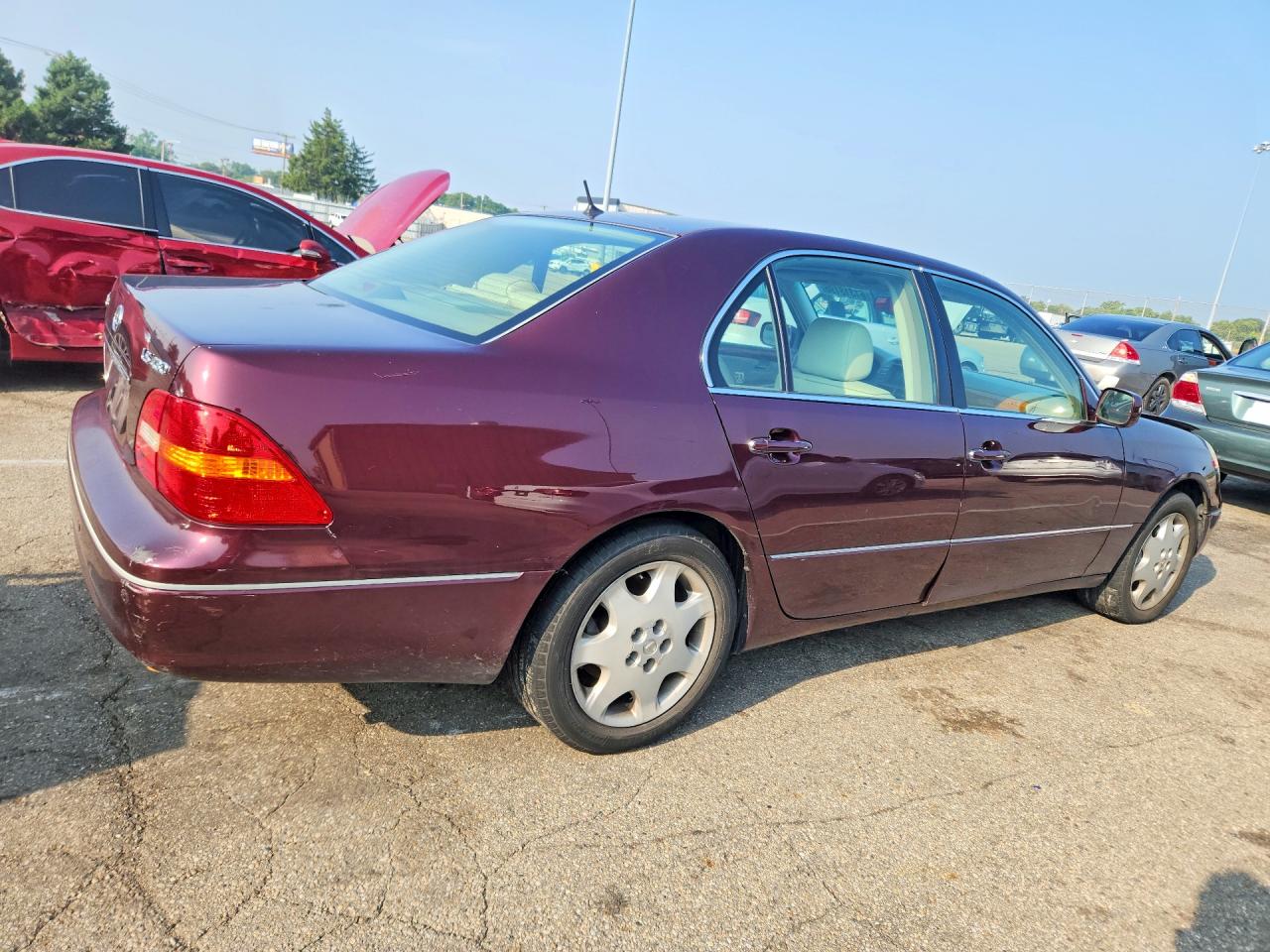 2003 Lexus Ls 430 Burgundy vin: JTHBN30F430118085
