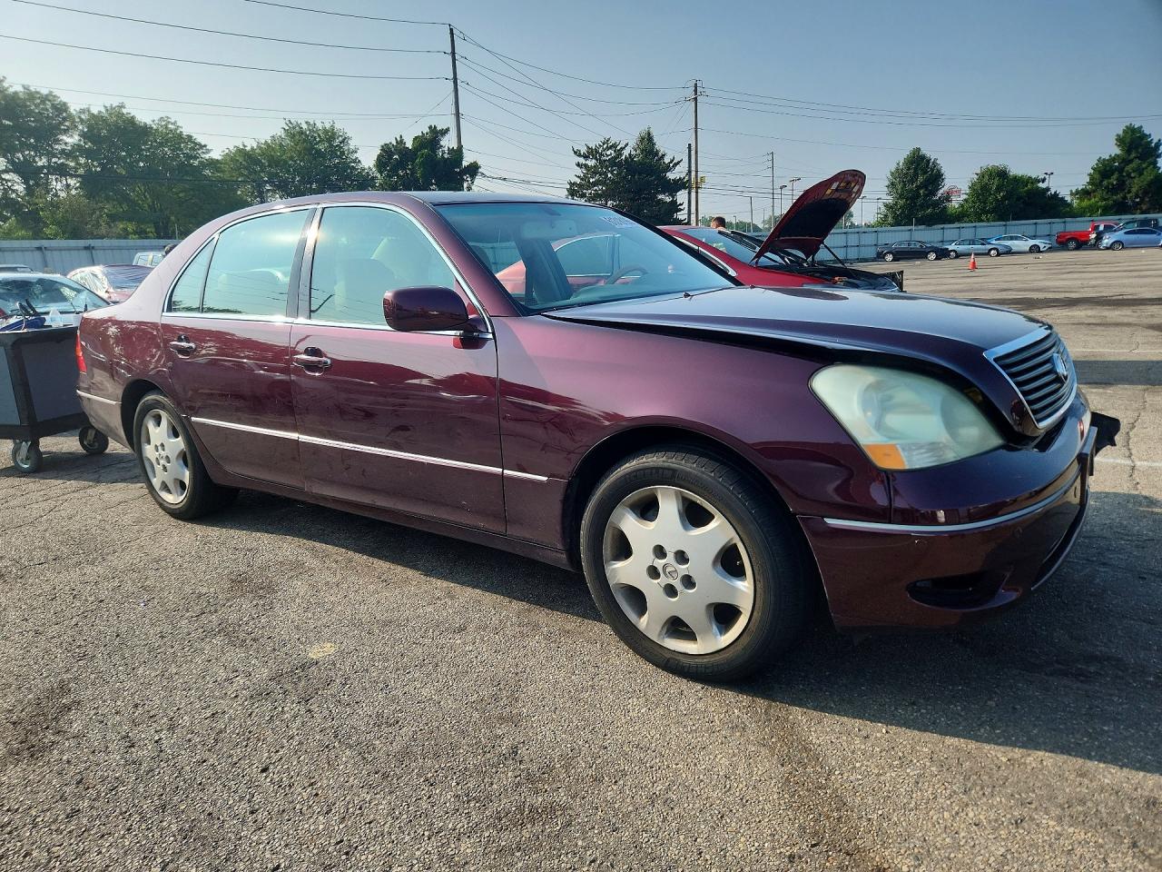 2003 Lexus Ls 430 Burgundy vin: JTHBN30F430118085