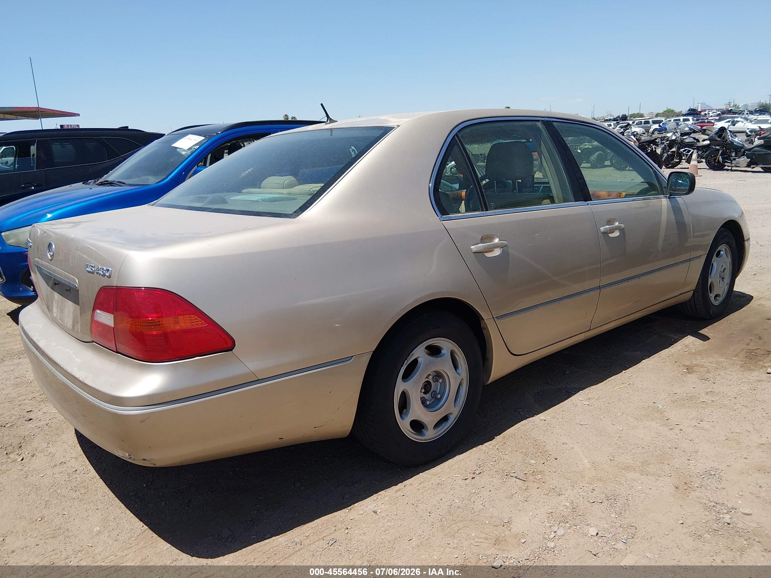 2001 Lexus Ls 430   Gold vin: JTHBN30F510015867