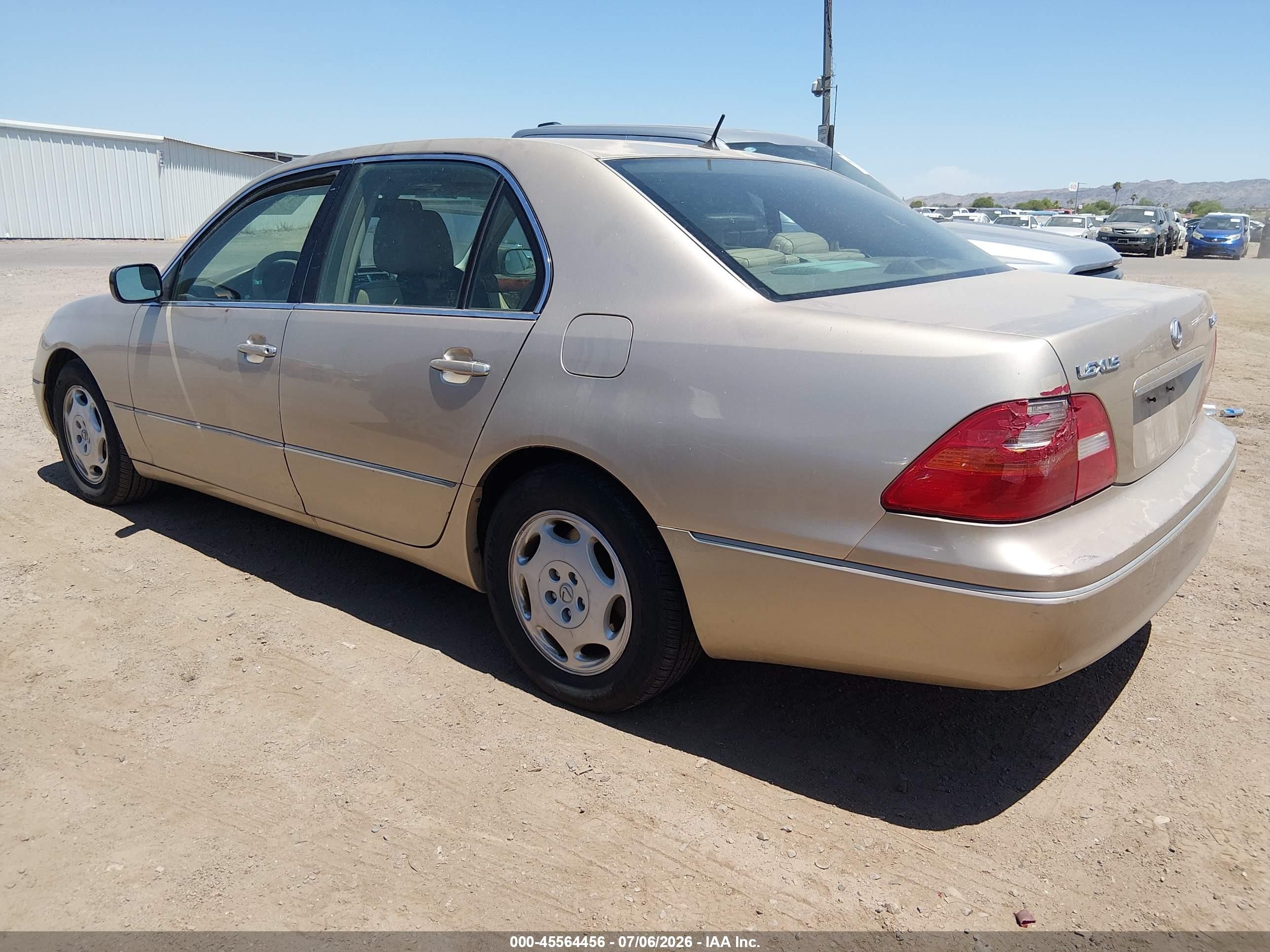 2001 Lexus Ls 430   Gold vin: JTHBN30F510015867