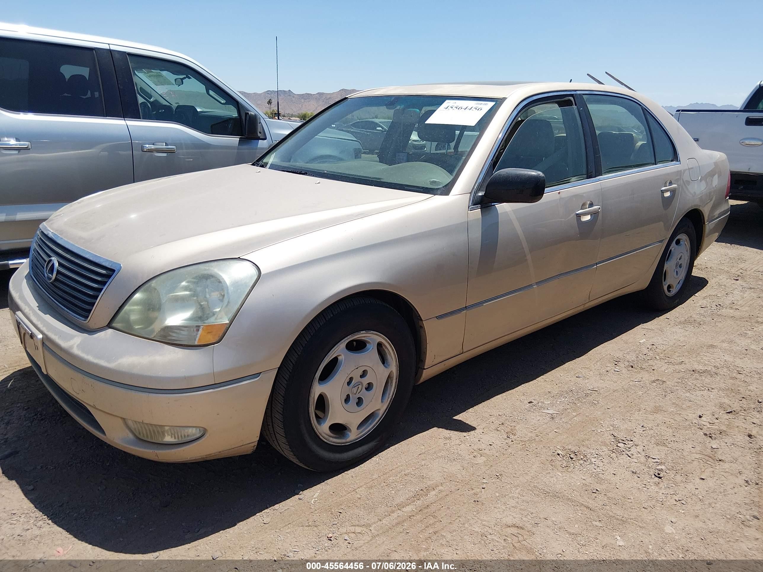 2001 Lexus Ls 430   Gold vin: JTHBN30F510015867