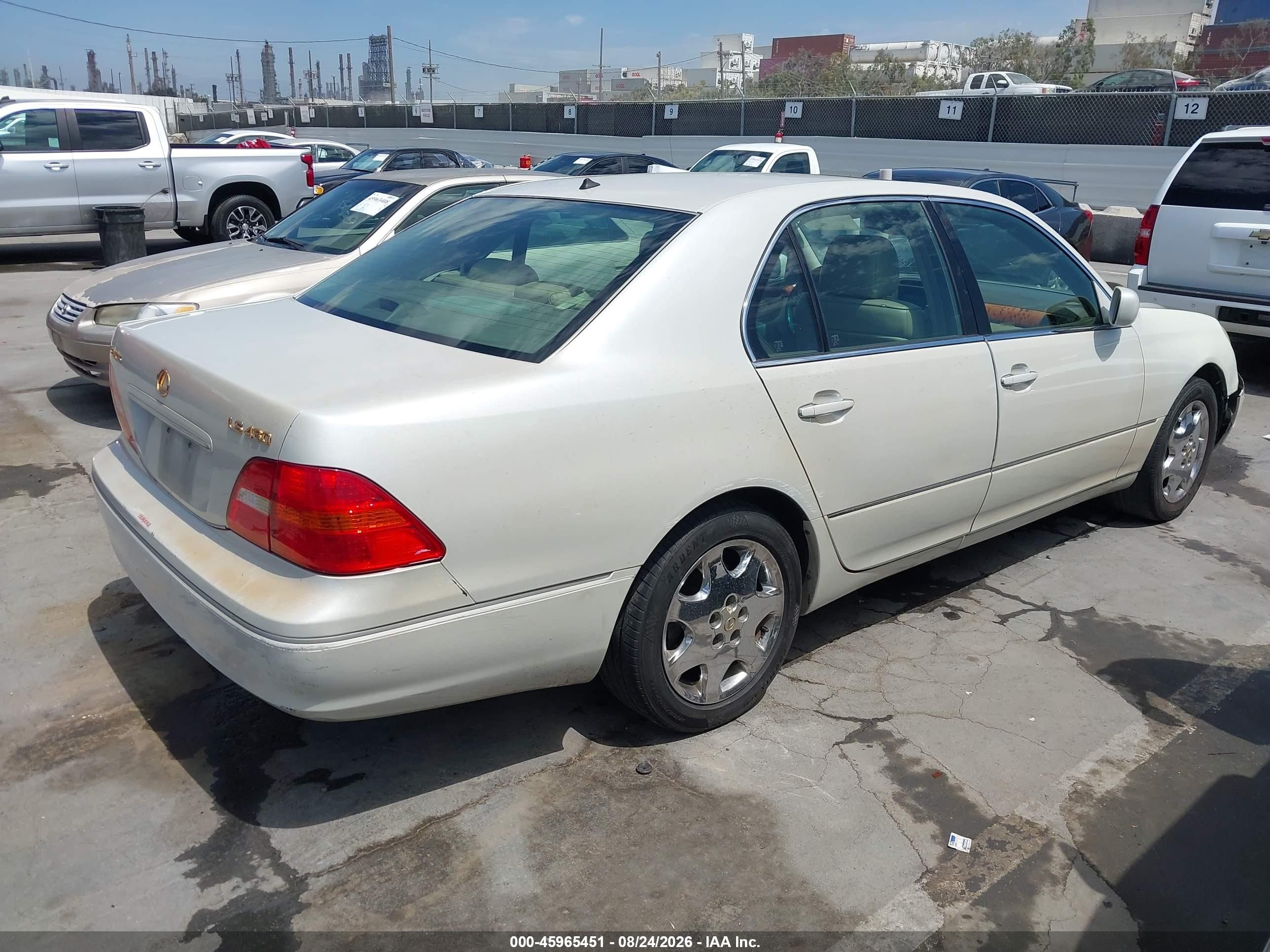 2001 Lexus Ls 430 White vin: JTHBN30F510021104