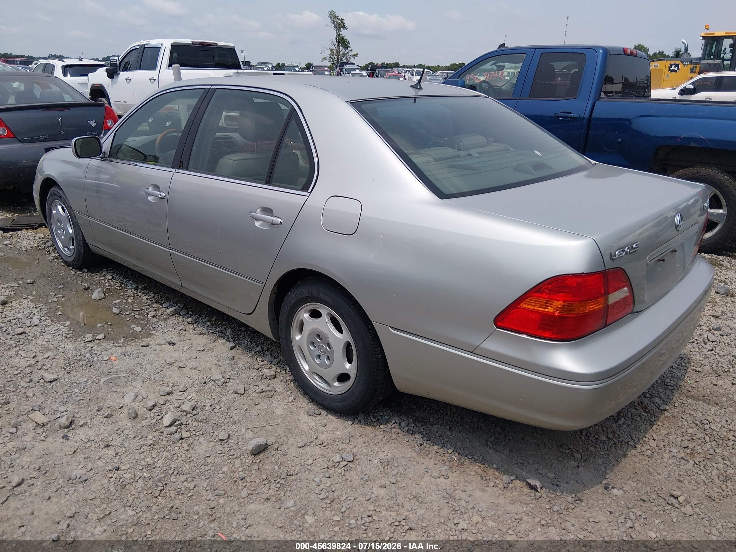 2001 Lexus Ls 430 Серебряный vin: JTHBN30F510030997