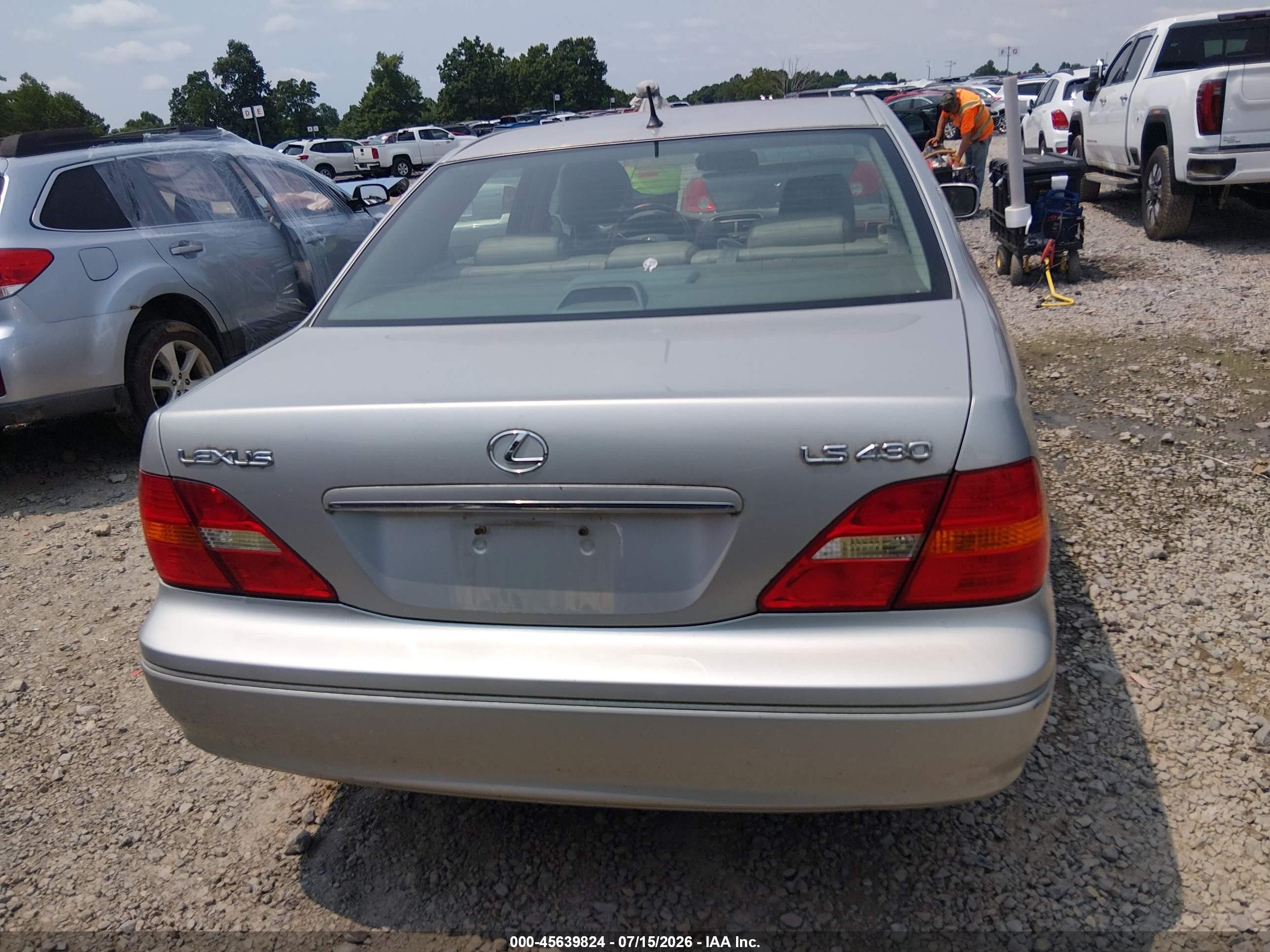 2001 Lexus Ls 430 Серебряный vin: JTHBN30F510030997