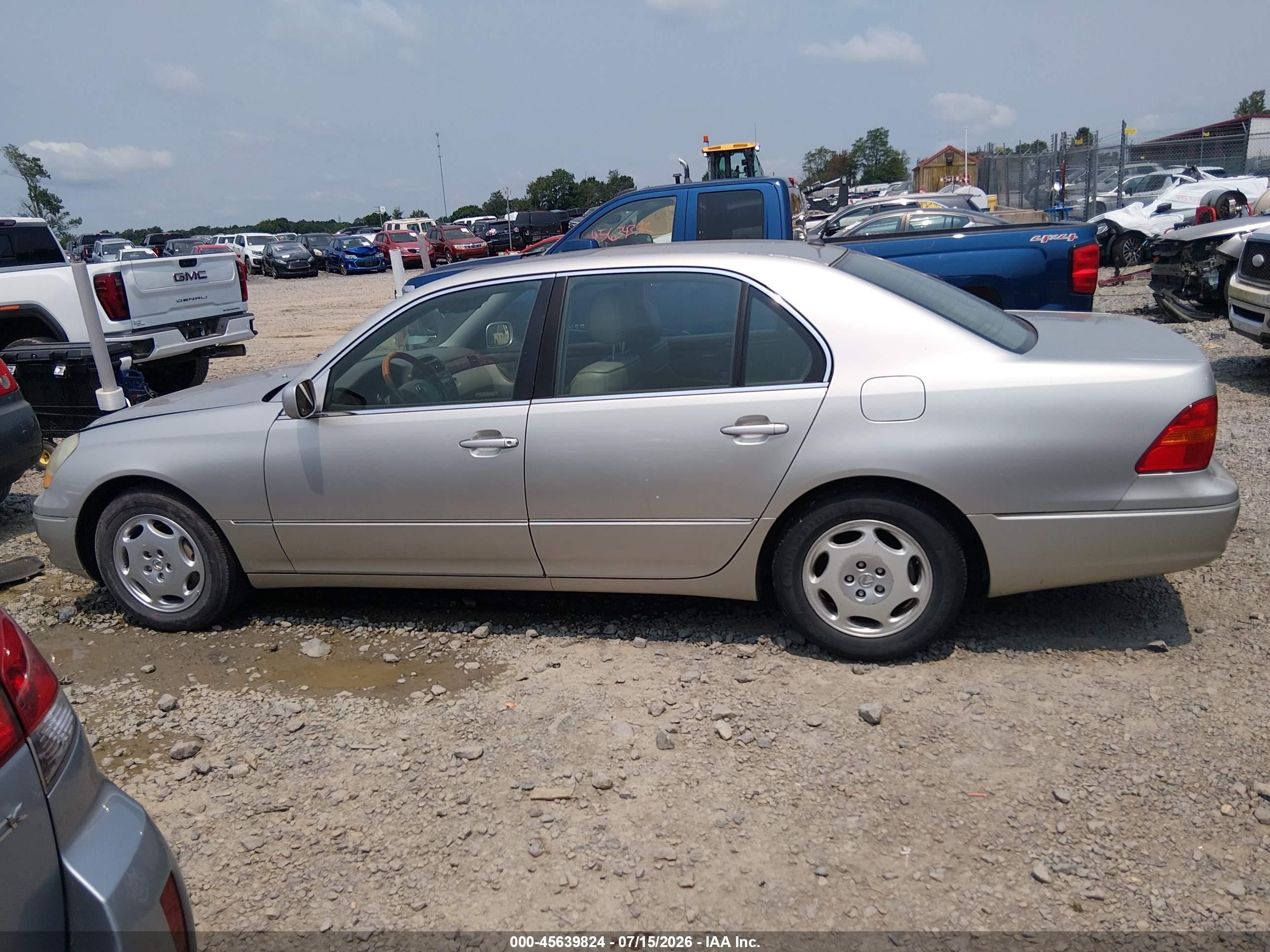 2001 Lexus Ls 430 Серебряный vin: JTHBN30F510030997