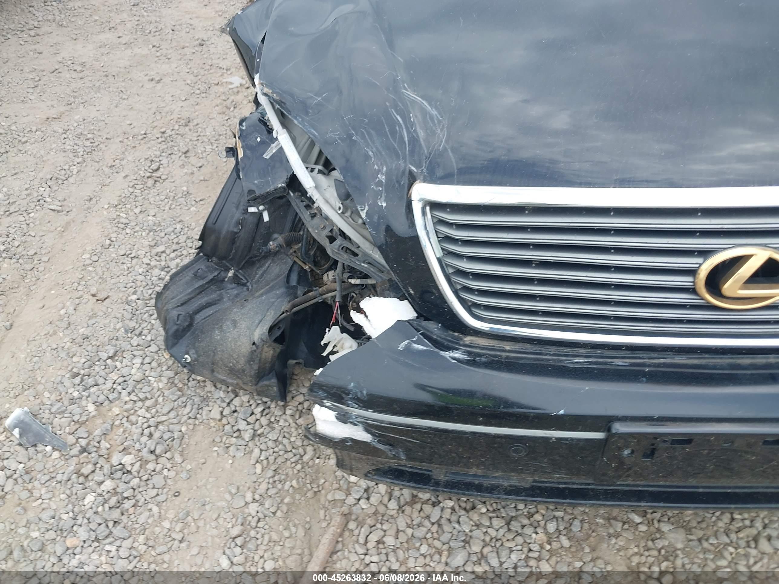 2002 Lexus Ls 430   Black vin: JTHBN30F520065895