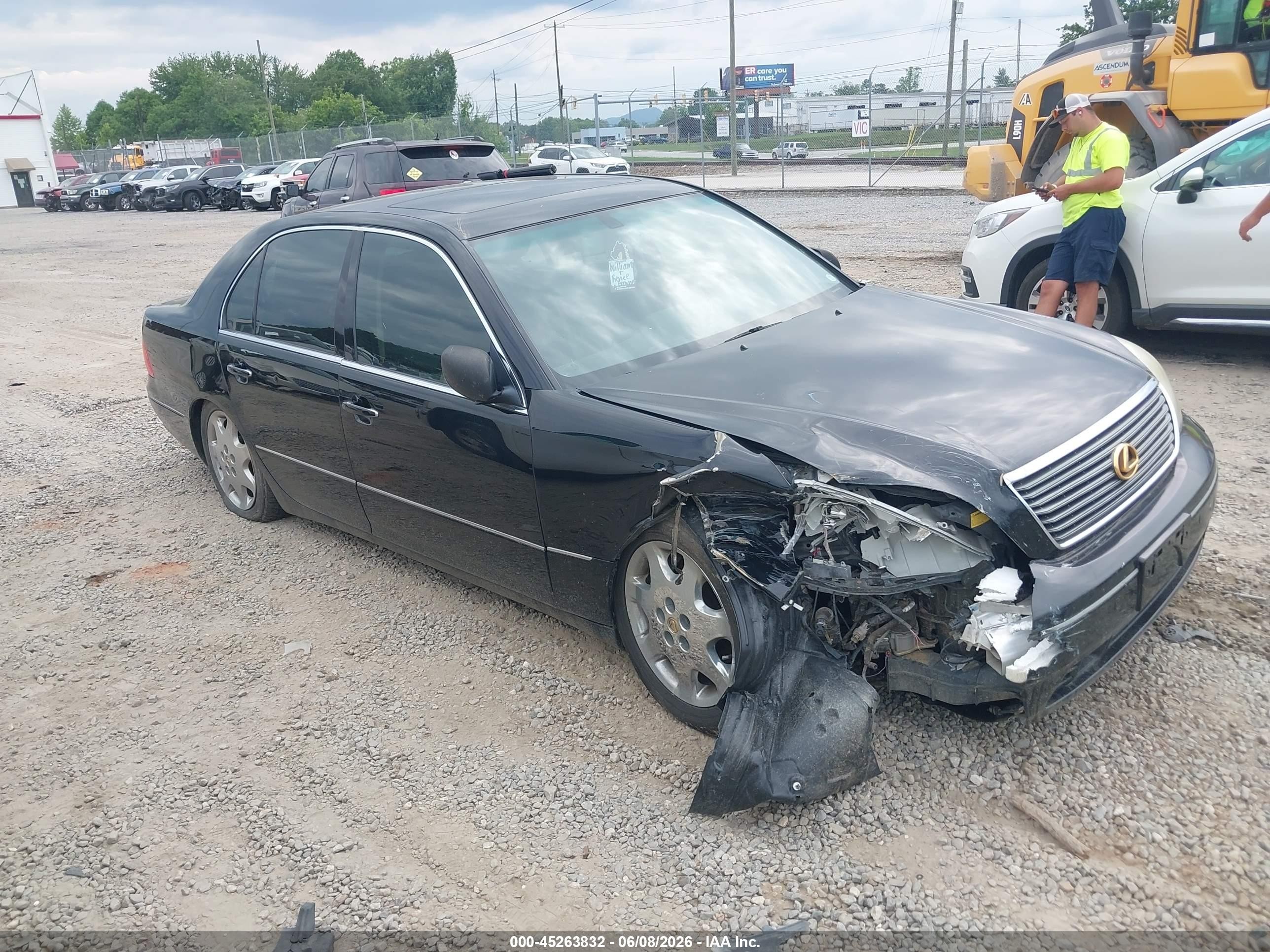 2002 Lexus Ls 430   Black vin: JTHBN30F520065895