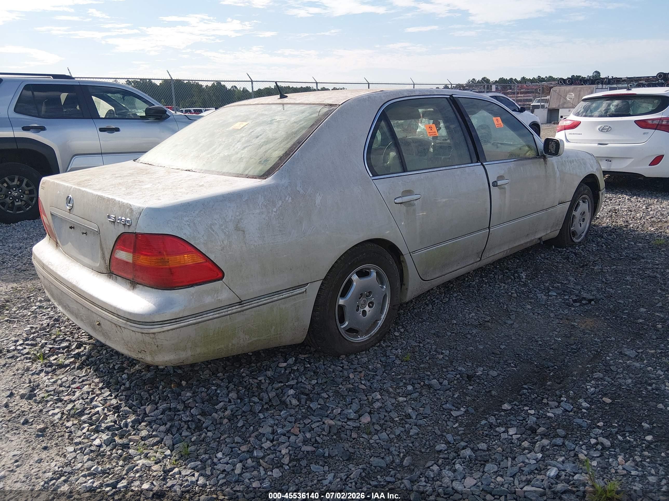 2002 Lexus Ls 430   Cream vin: JTHBN30F520068683