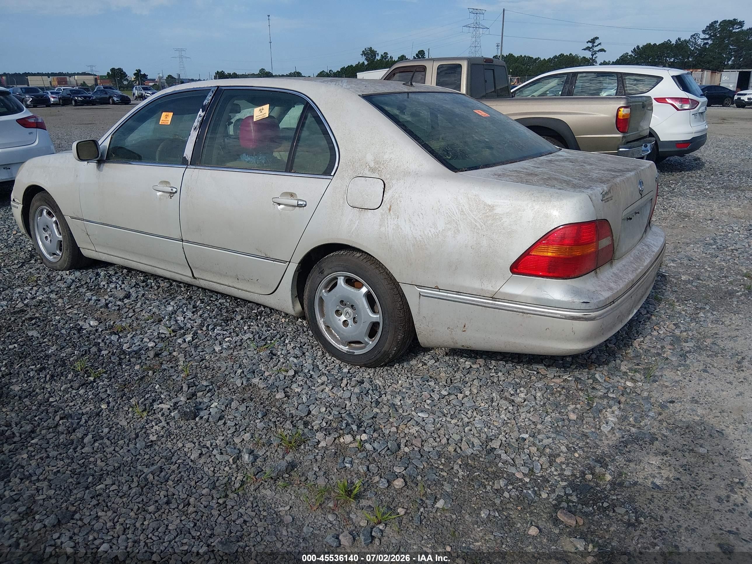 2002 Lexus Ls 430   Cream vin: JTHBN30F520068683